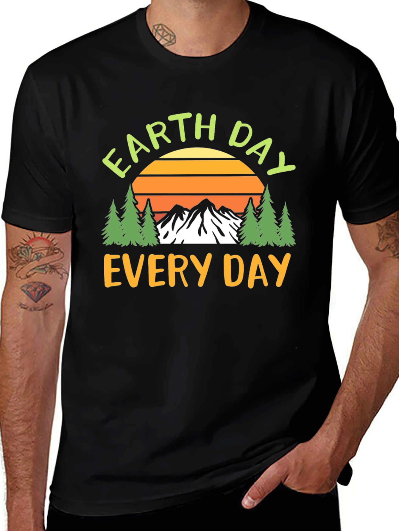 Earth Day Every Day T-Shirt - Nature Design