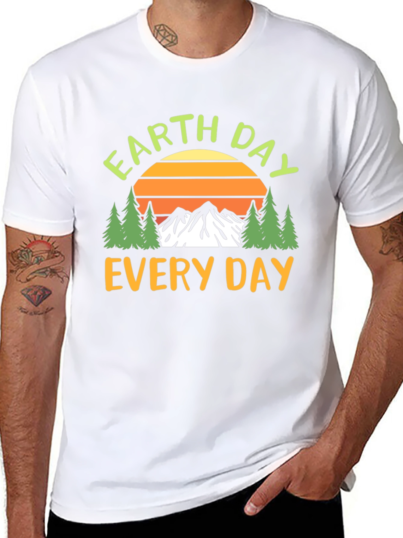 Earth Day Every Day T-Shirt - Nature Design
