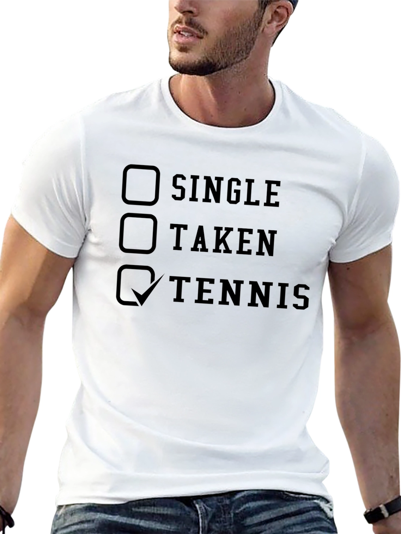 Tennis T-Shirt: Single Taken Tennis Choice