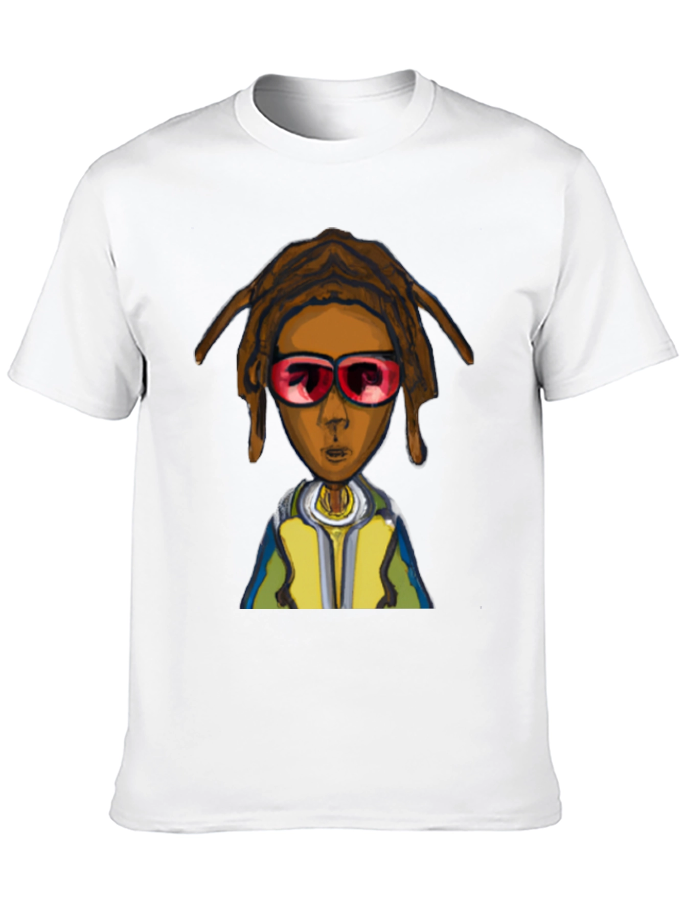 Cartoon Character Graphic Black Tee