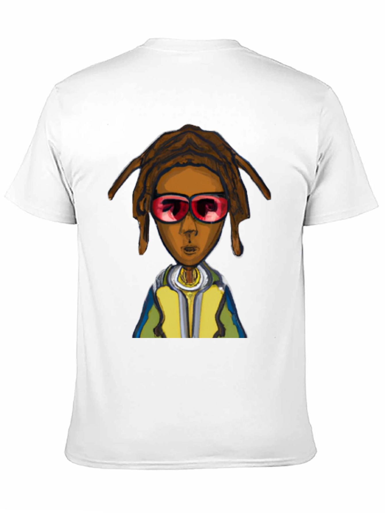 Cartoon Character Graphic Black Tee