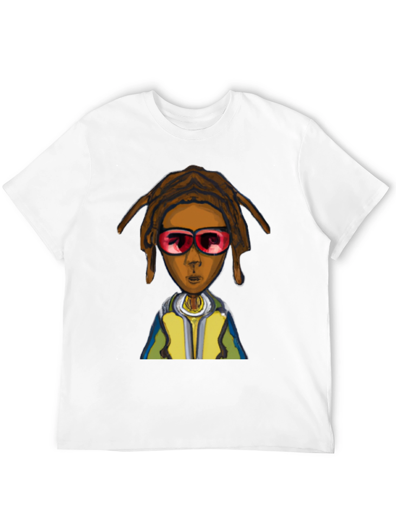 Cartoon Character Graphic Black Tee
