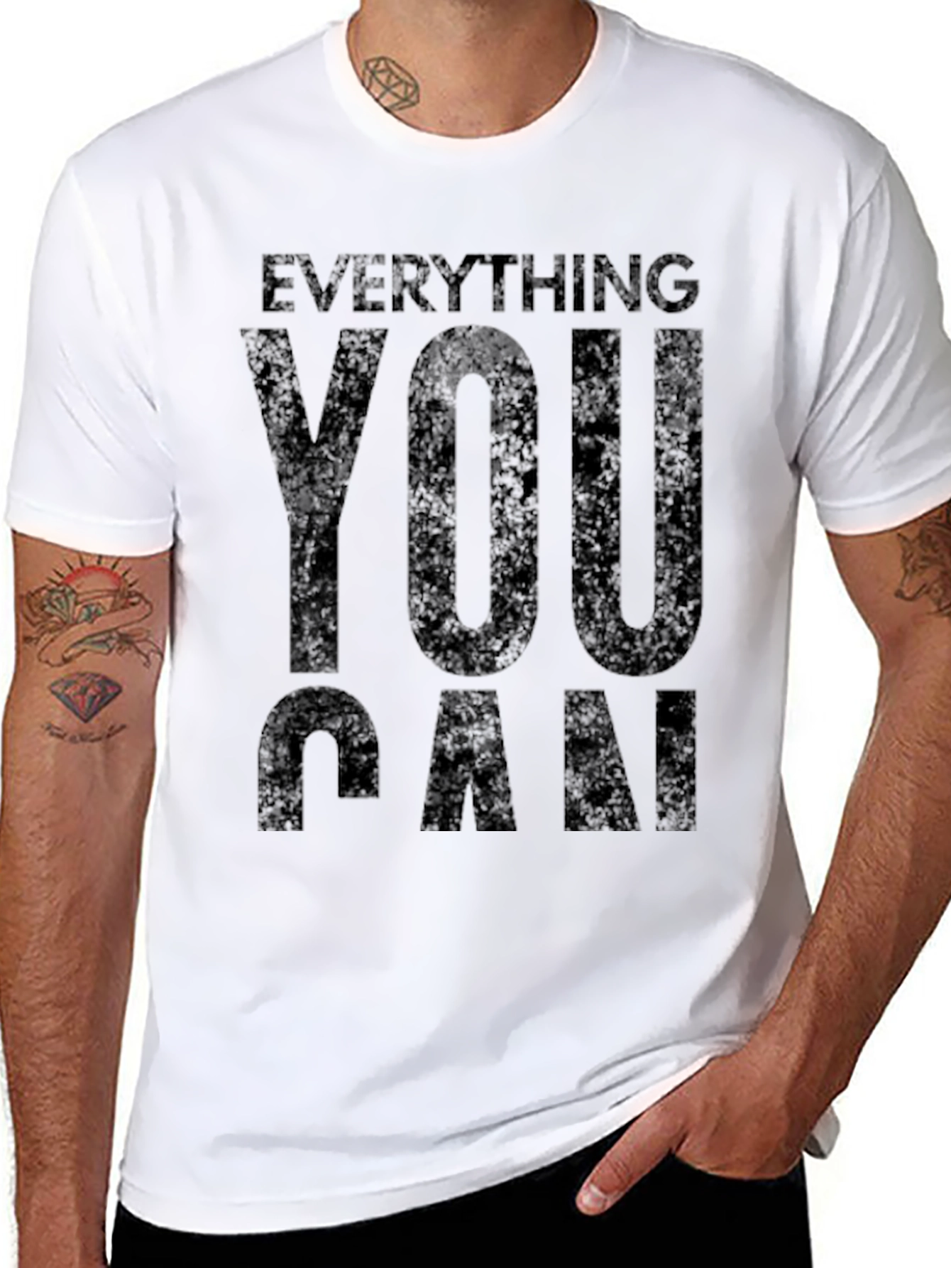 Everything You Can Black Graphic Tee