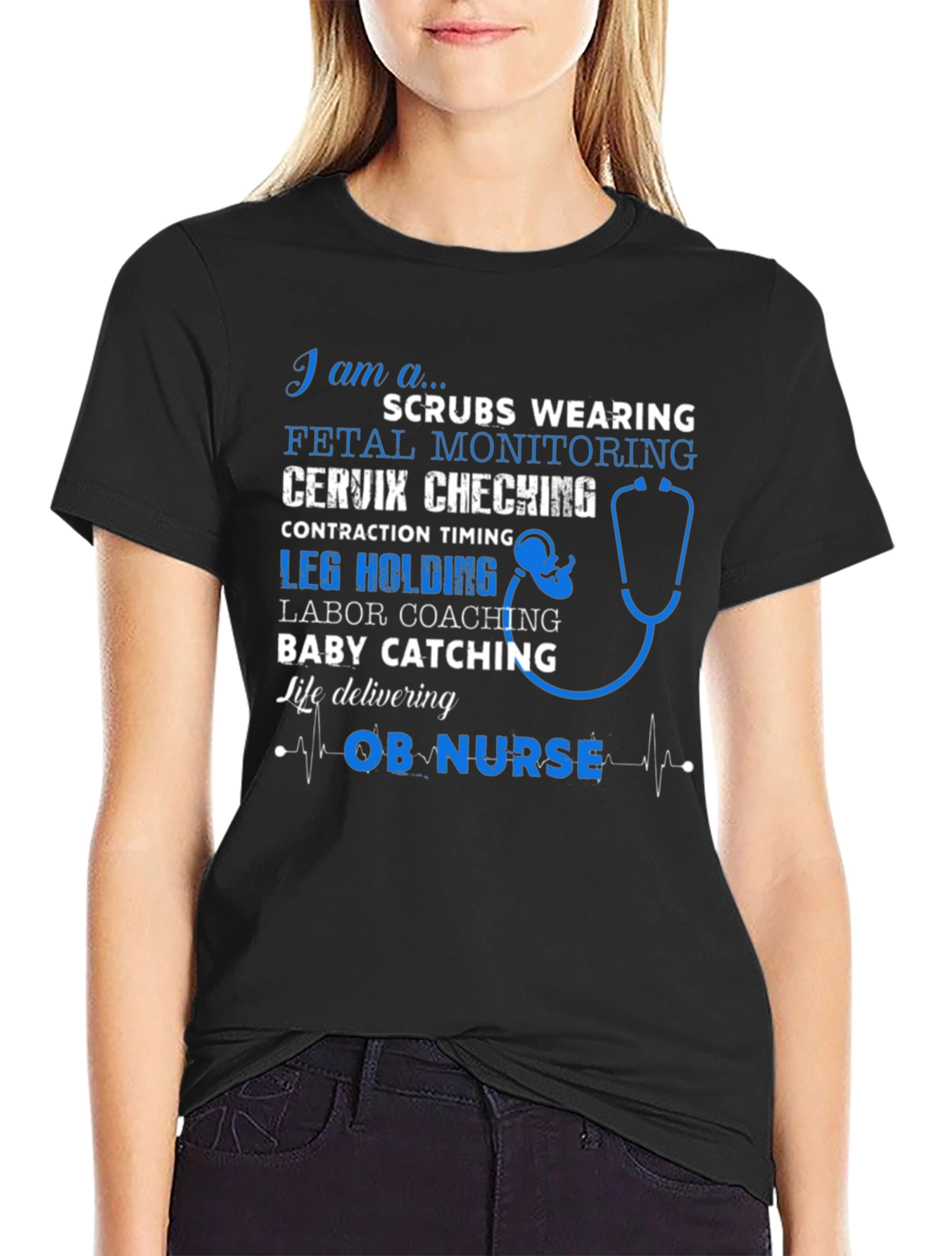 OB Nurse Graphic T-Shirt - Labor and Delivery