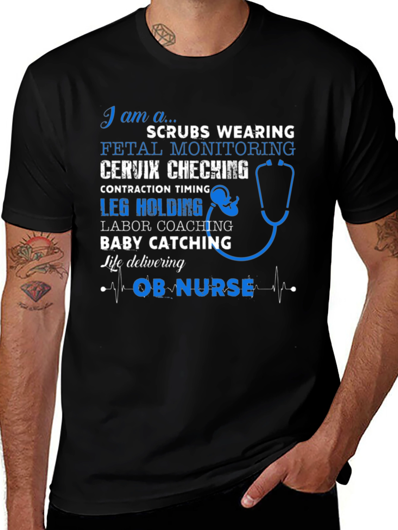 OB Nurse Graphic T-Shirt - Labor and Delivery
