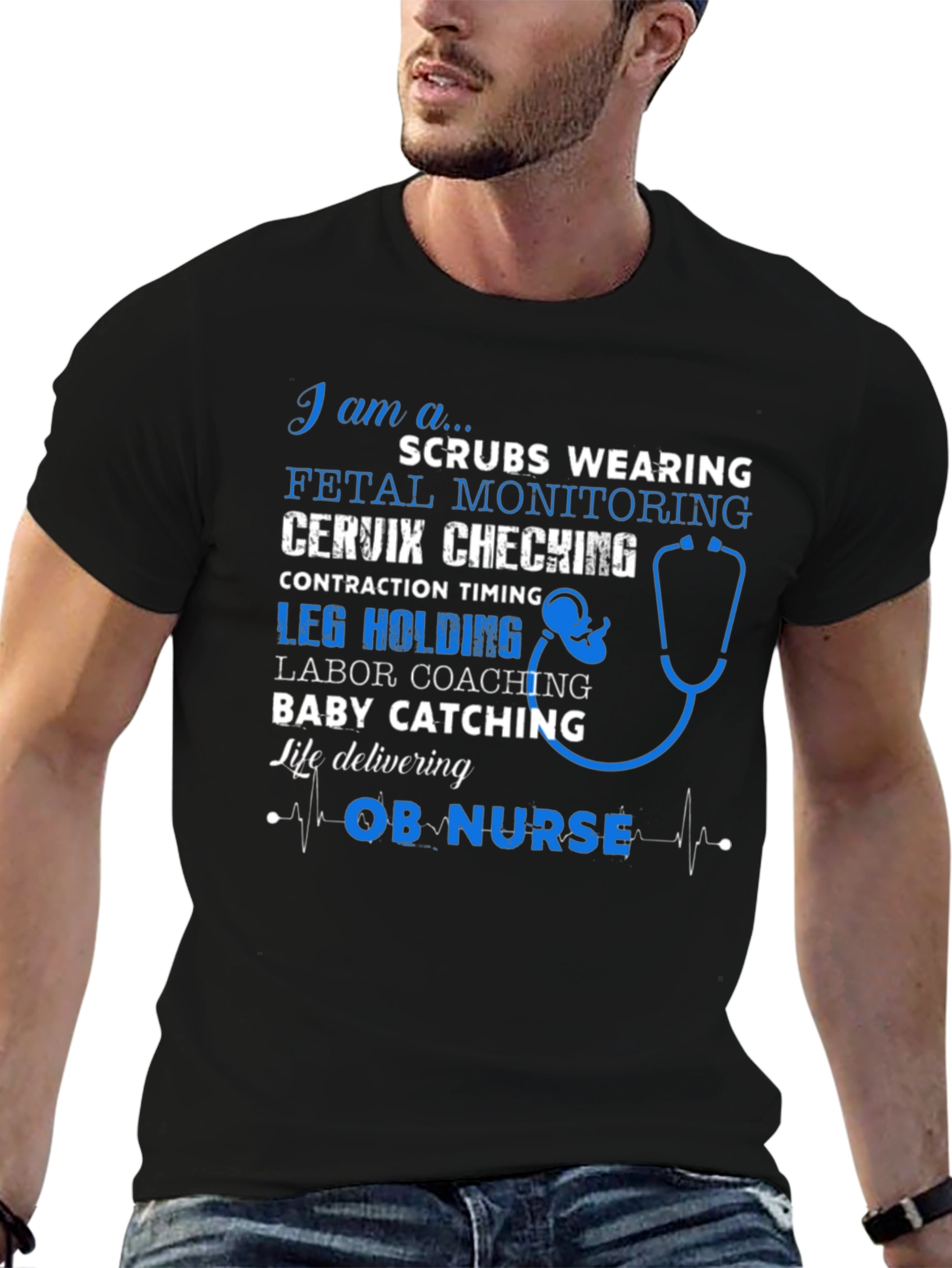 OB Nurse Graphic T-Shirt - Labor and Delivery
