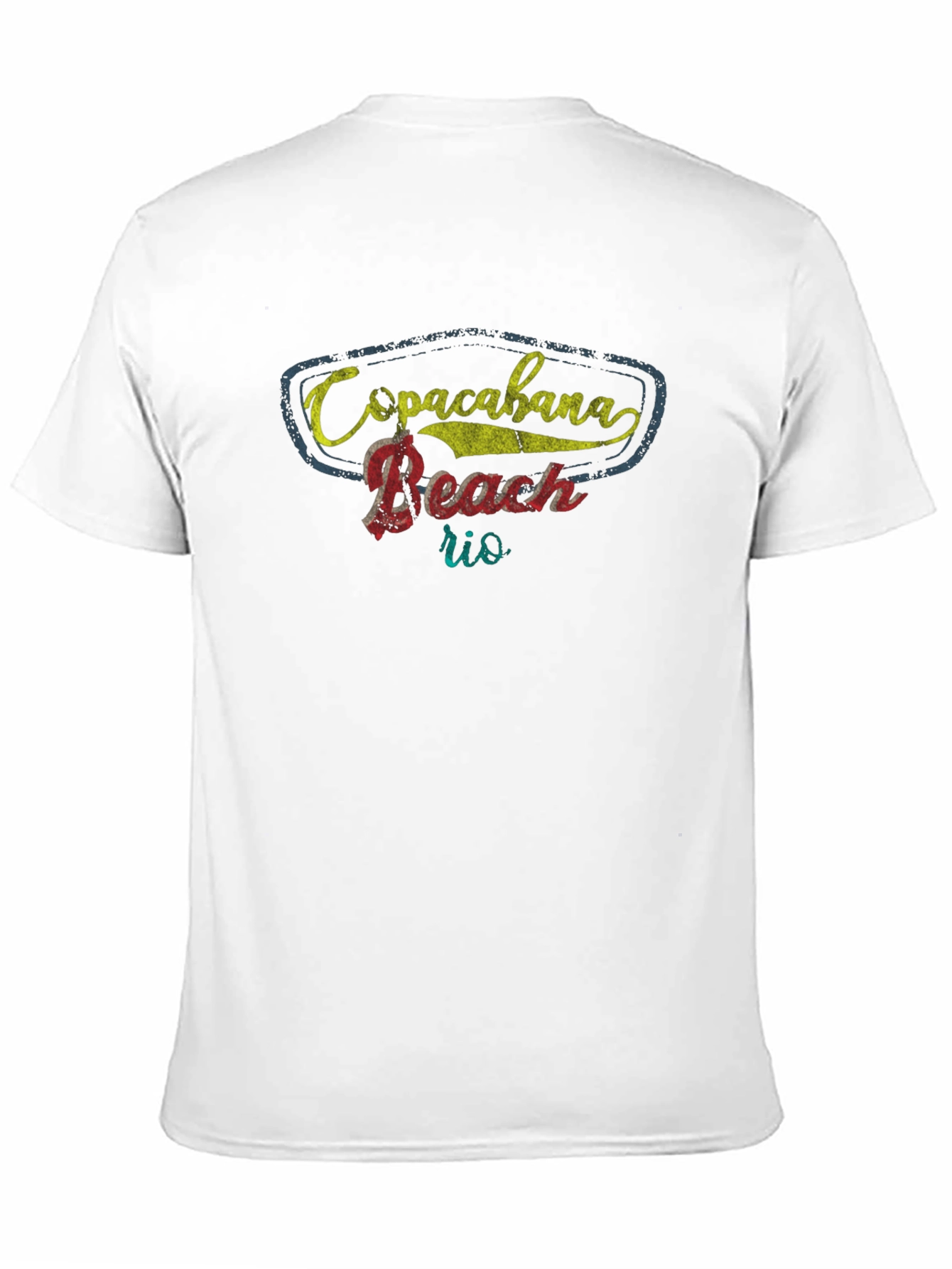 Copacabana Beach Rio Graphic Tee - Retro Style