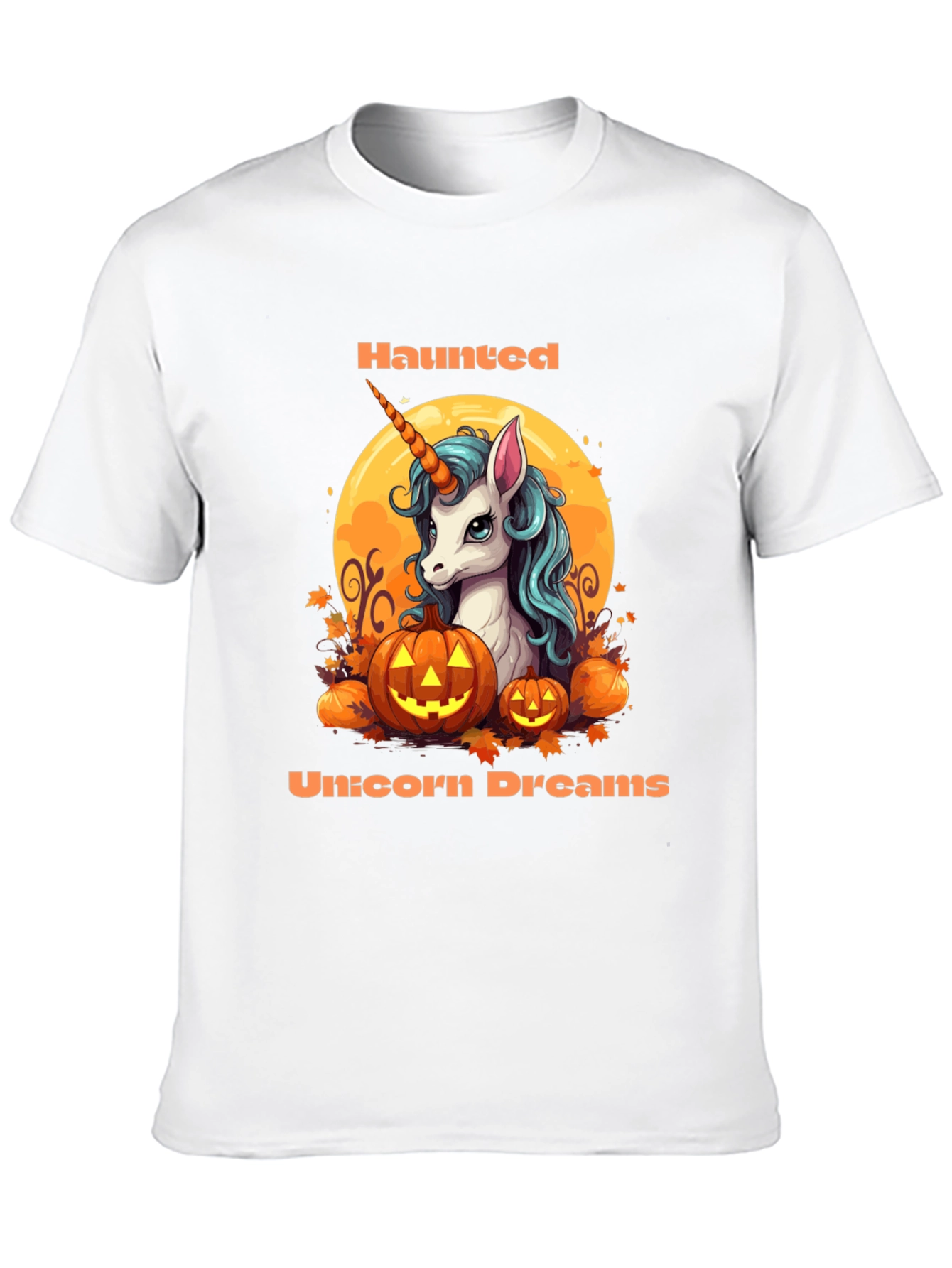 Haunted Unicorn Dreams Halloween T-Shirt