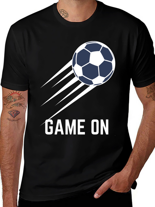 Game On Soccer Graphic Tee - Black Short Sleeve