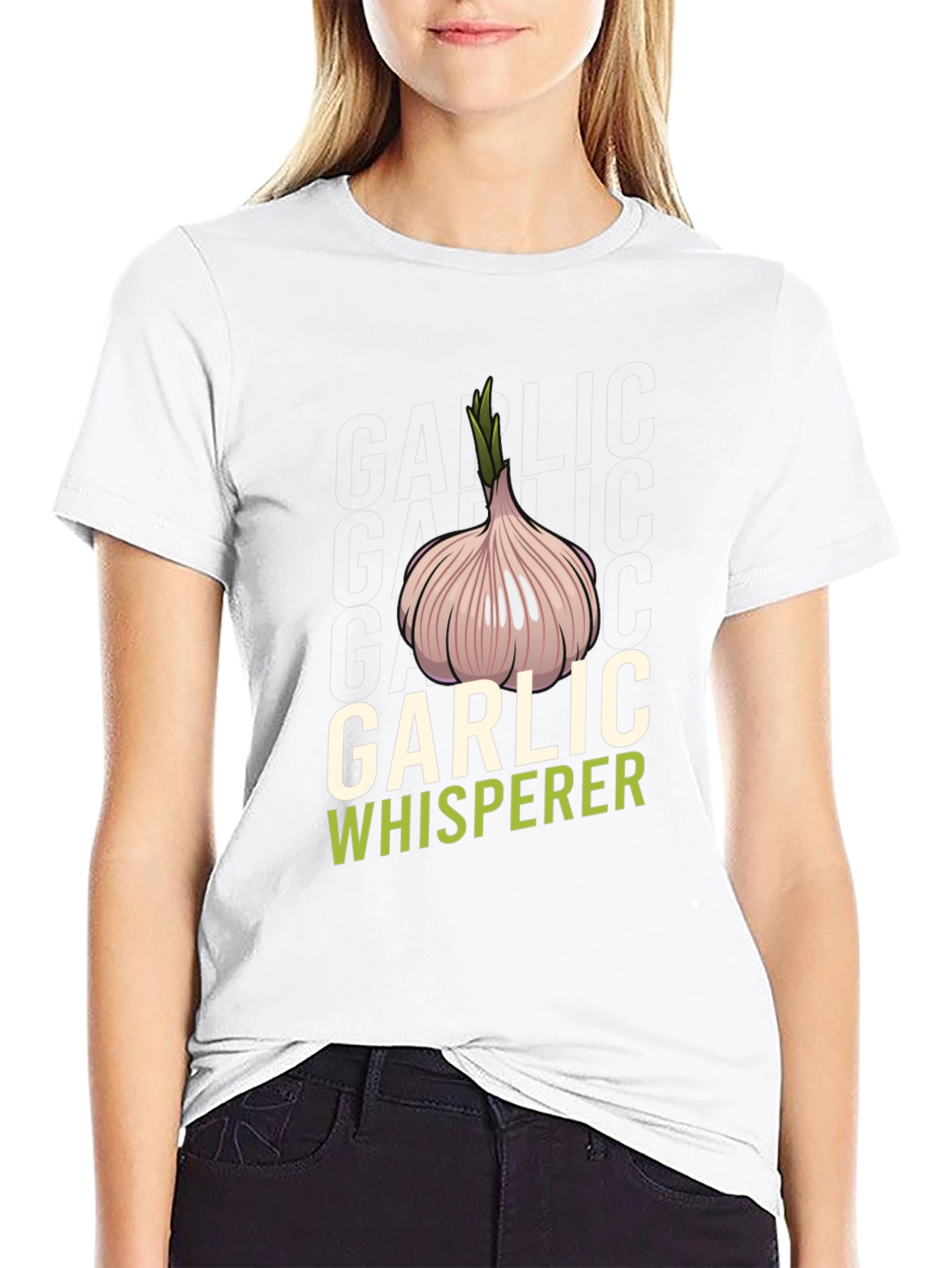 Garlic Whisperer Graphic Tee - Black Cotton Shirt