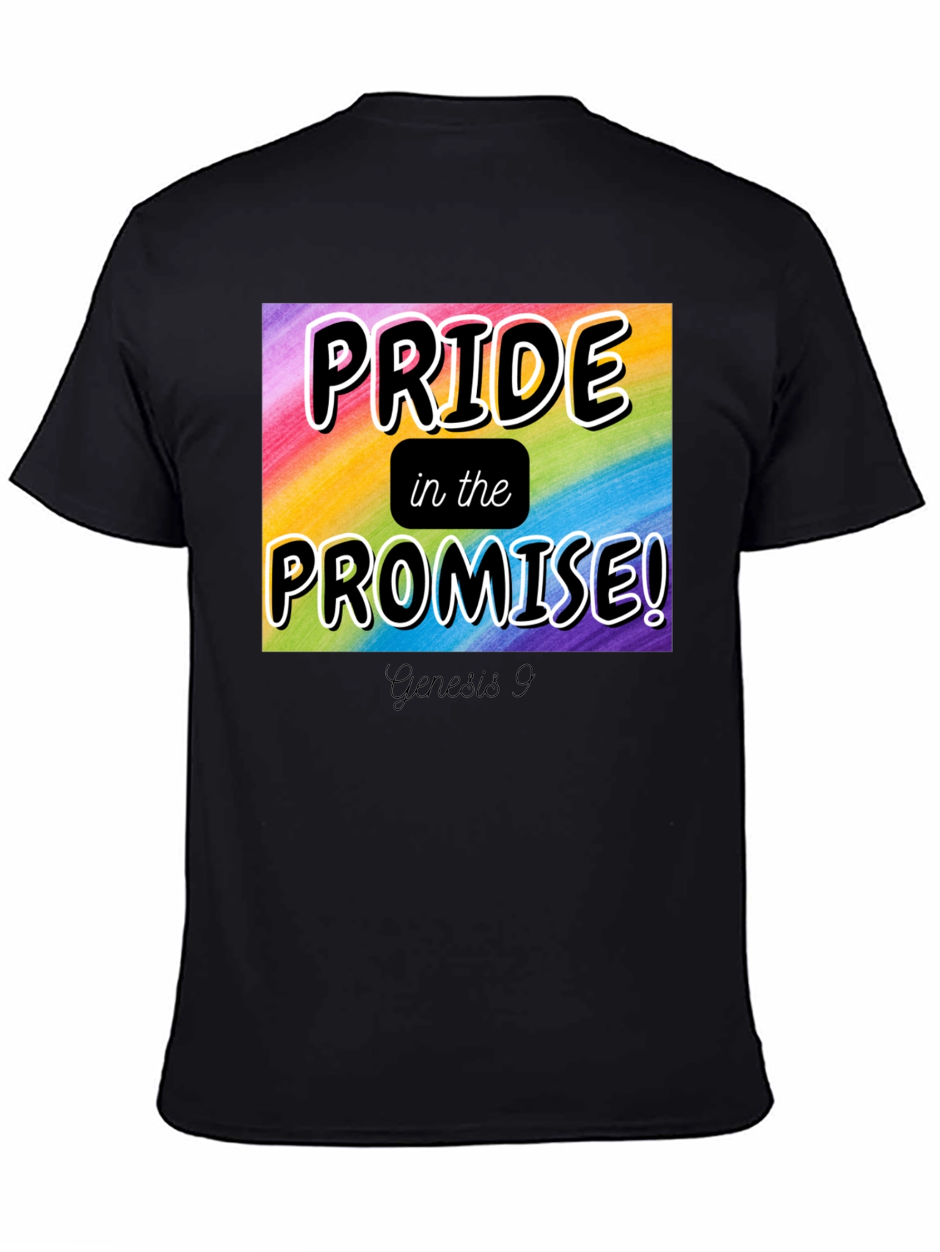 Pride in the Promise T-Shirt Rainbow LGBTQ+ Genesis 9
