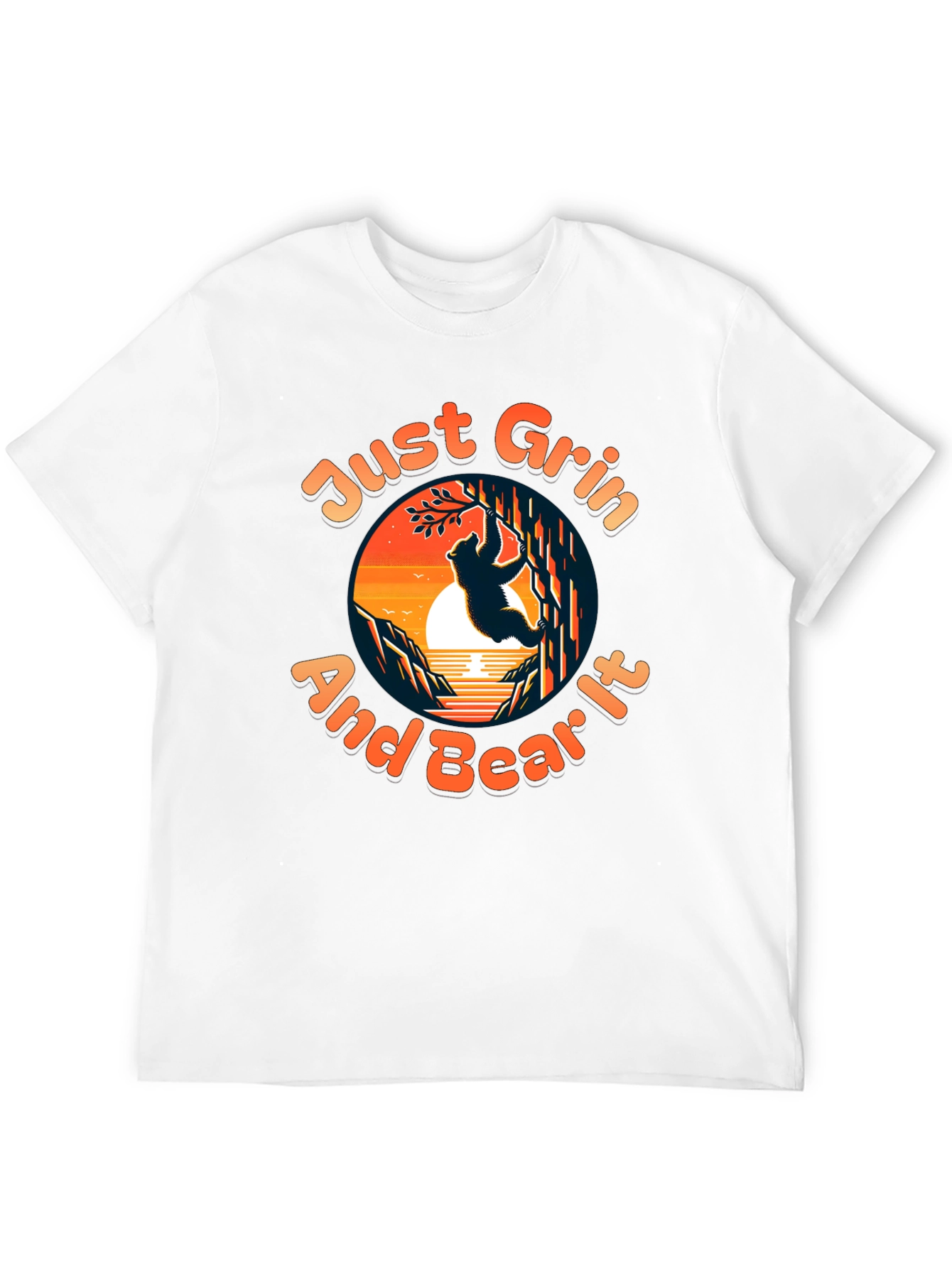 Just Grin and Bear It Graphic Tee