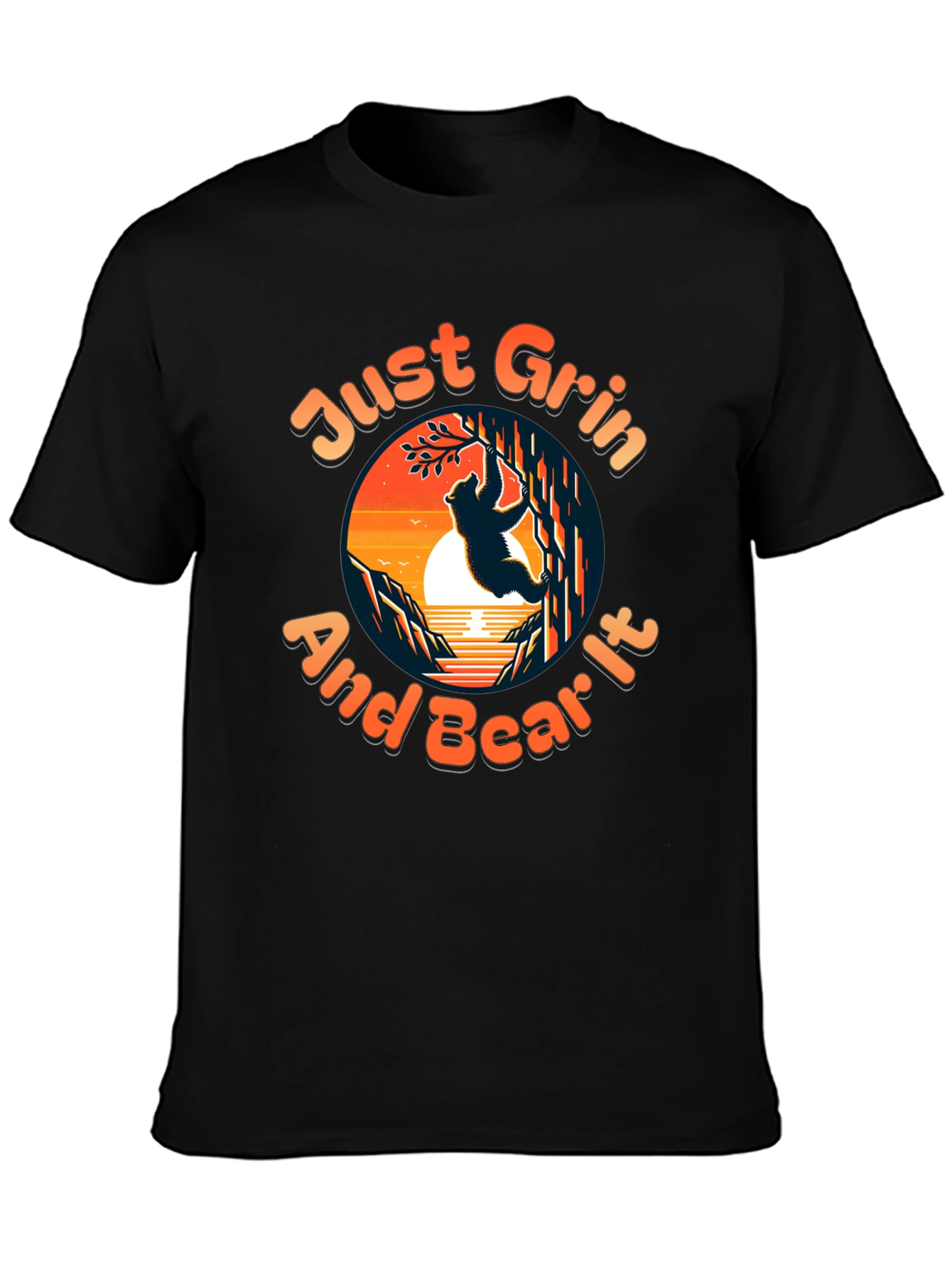 Just Grin and Bear It Graphic Tee