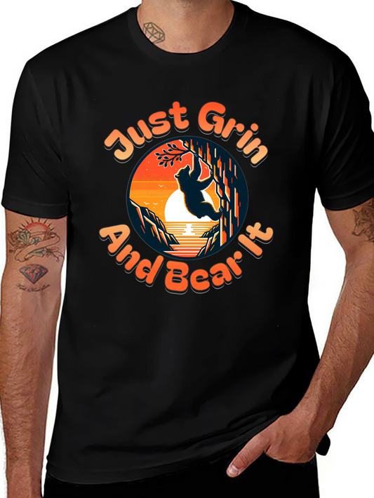 Just Grin and Bear It Graphic Tee
