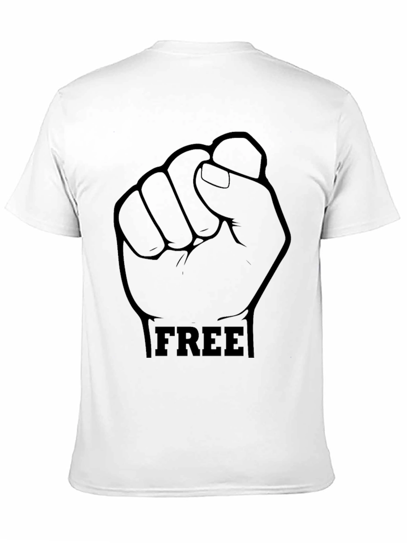 Black FREE Fist Graphic T-Shirt