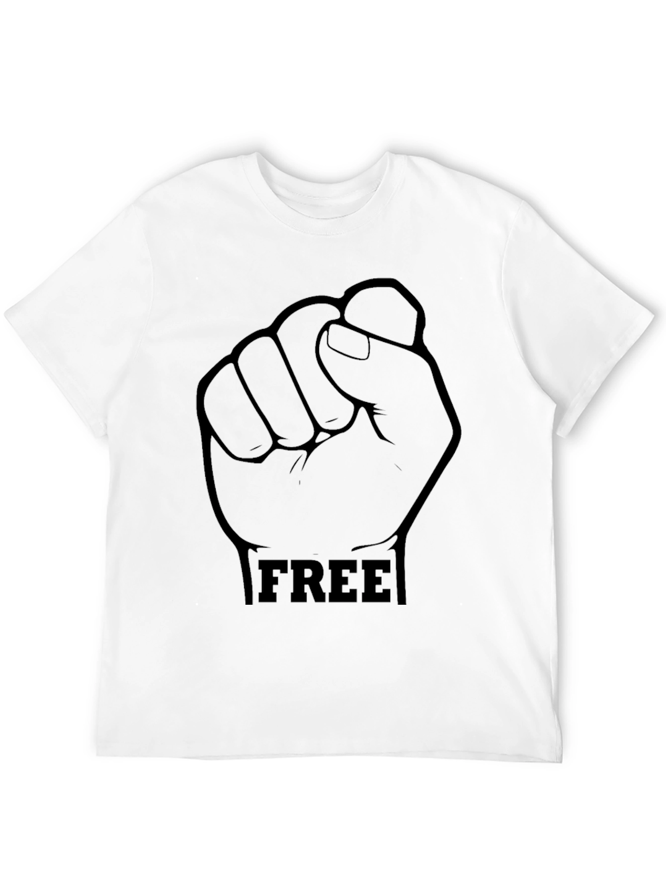 Black FREE Fist Graphic T-Shirt