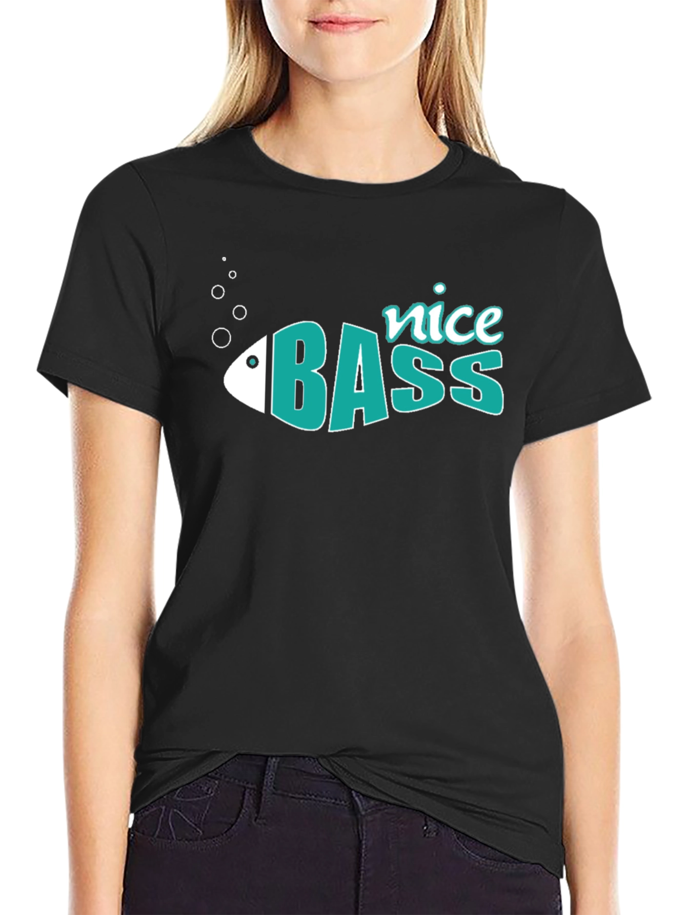 Nice Bass Fish Graphic T-Shirt