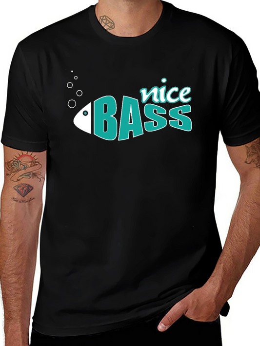 Nice Bass Fish Graphic T-Shirt