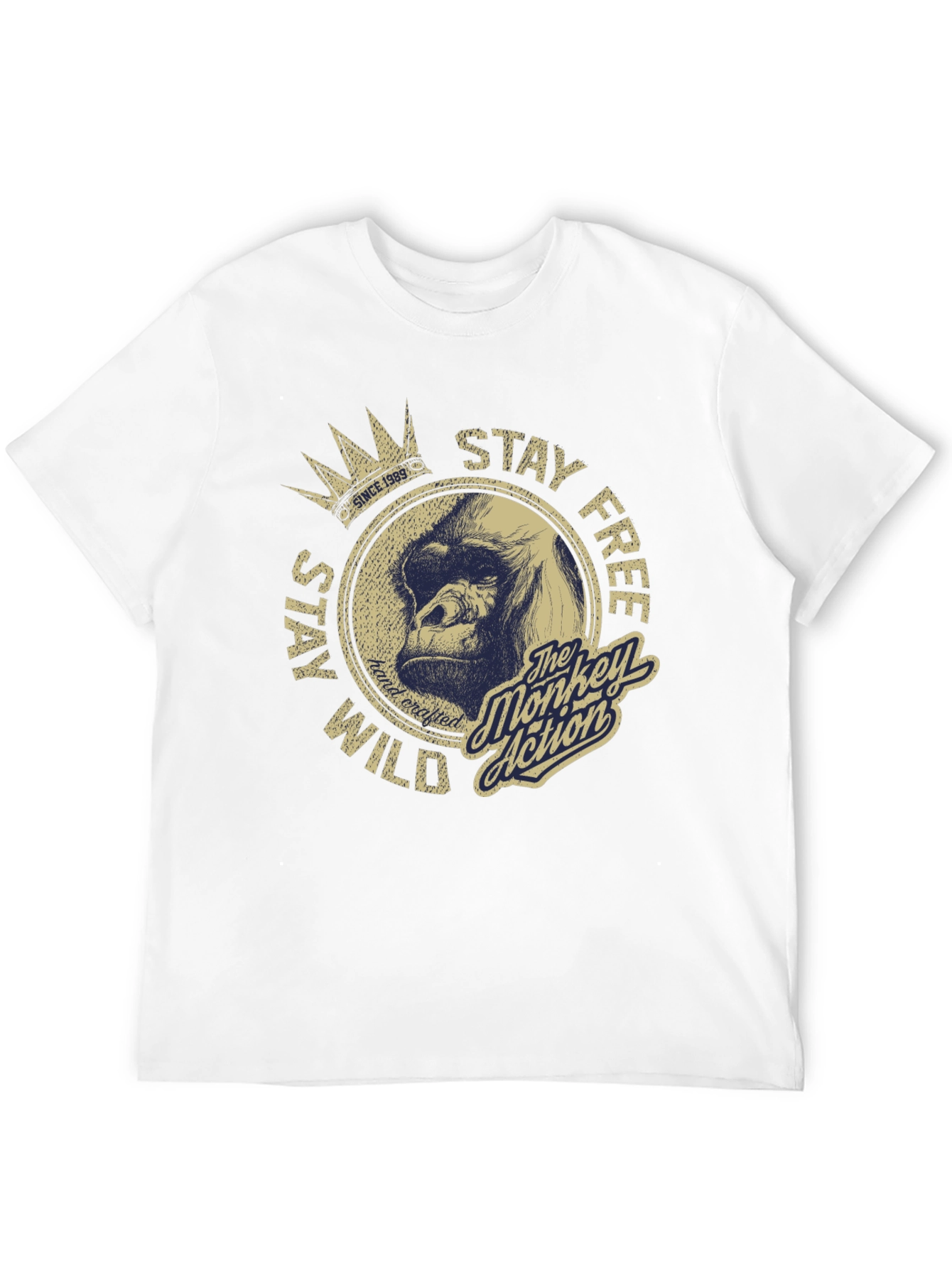 Stay Wild Monkey Graphic T-Shirt
