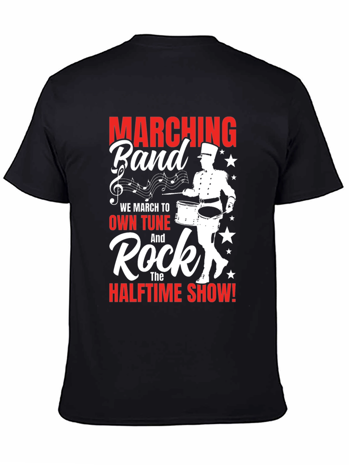 Marching Band Drummer Graphic Tee