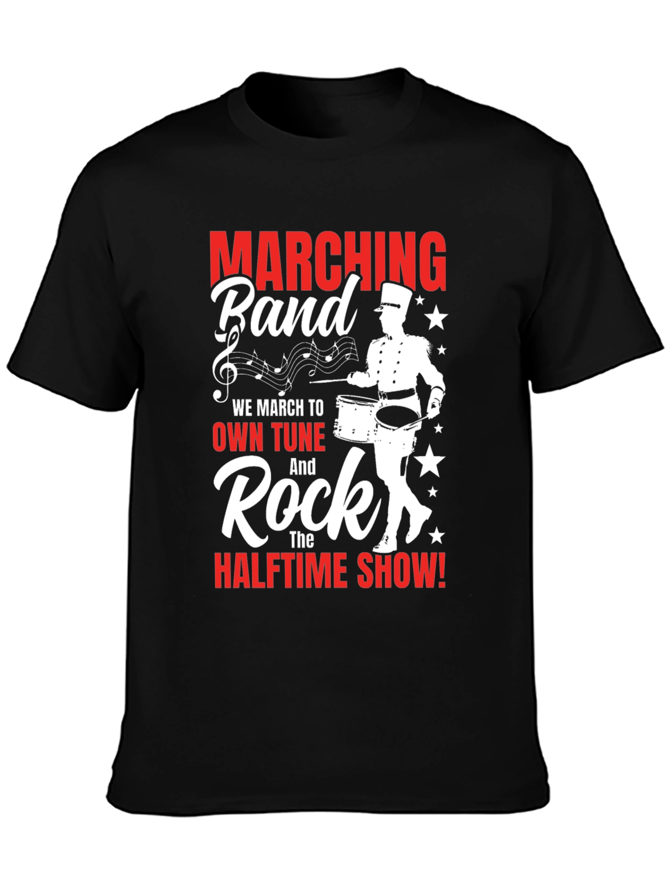 Marching Band Drummer Graphic Tee