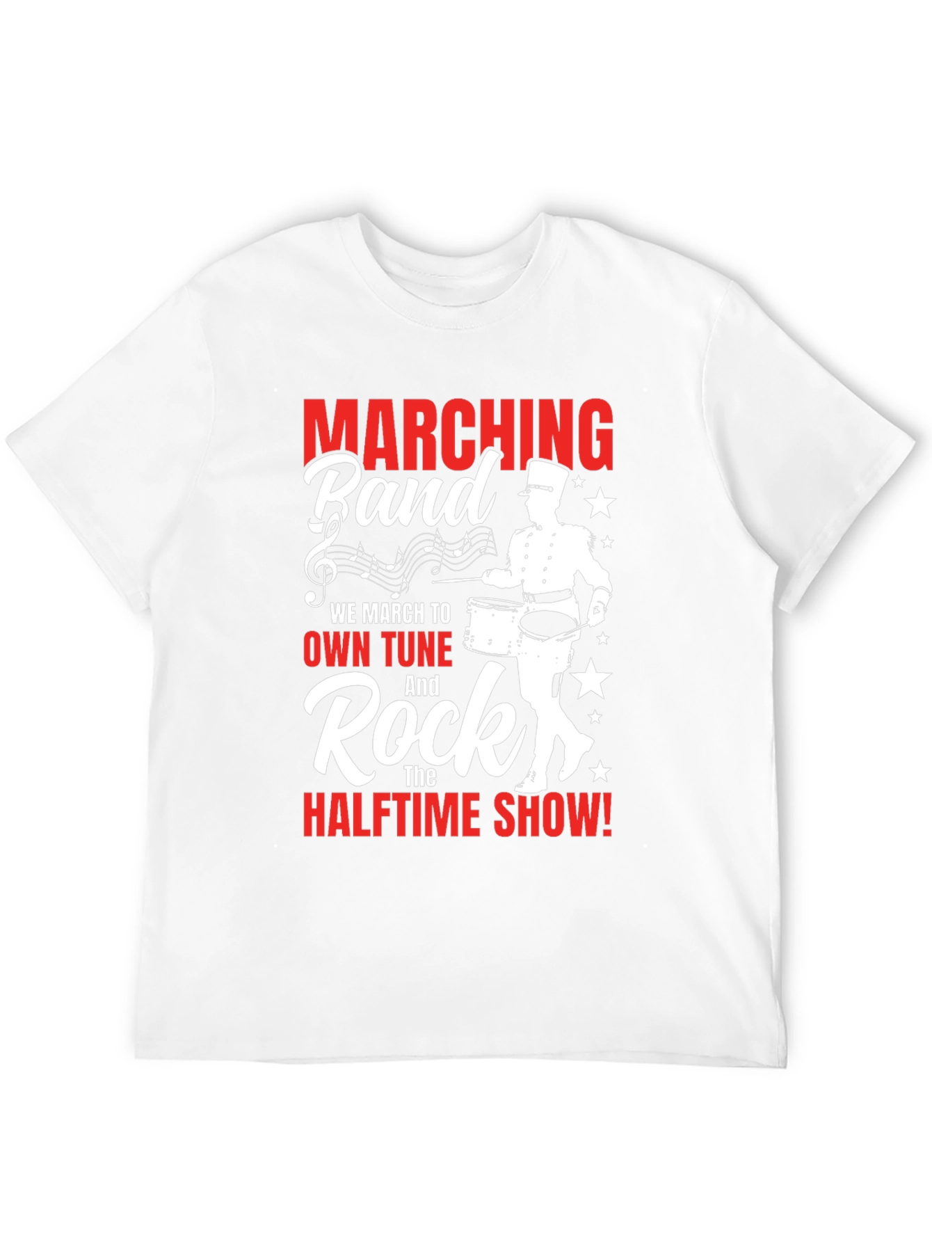 Marching Band Drummer Graphic Tee