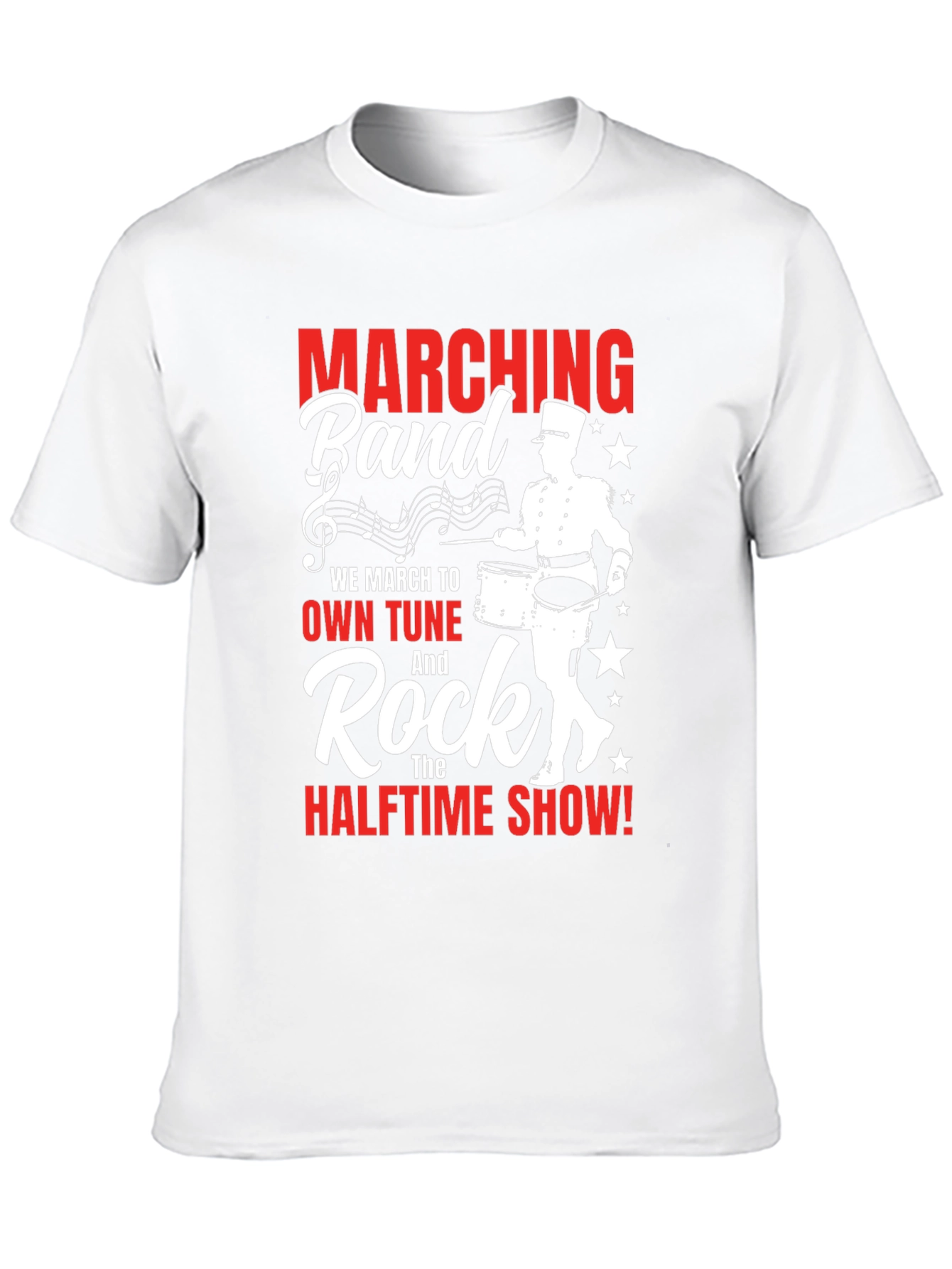Marching Band Drummer Graphic Tee