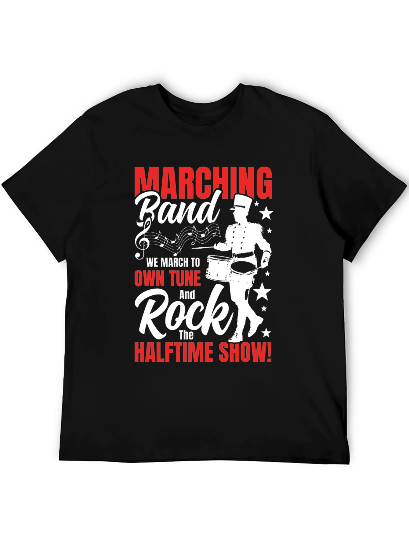 Marching Band Drummer Graphic Tee
