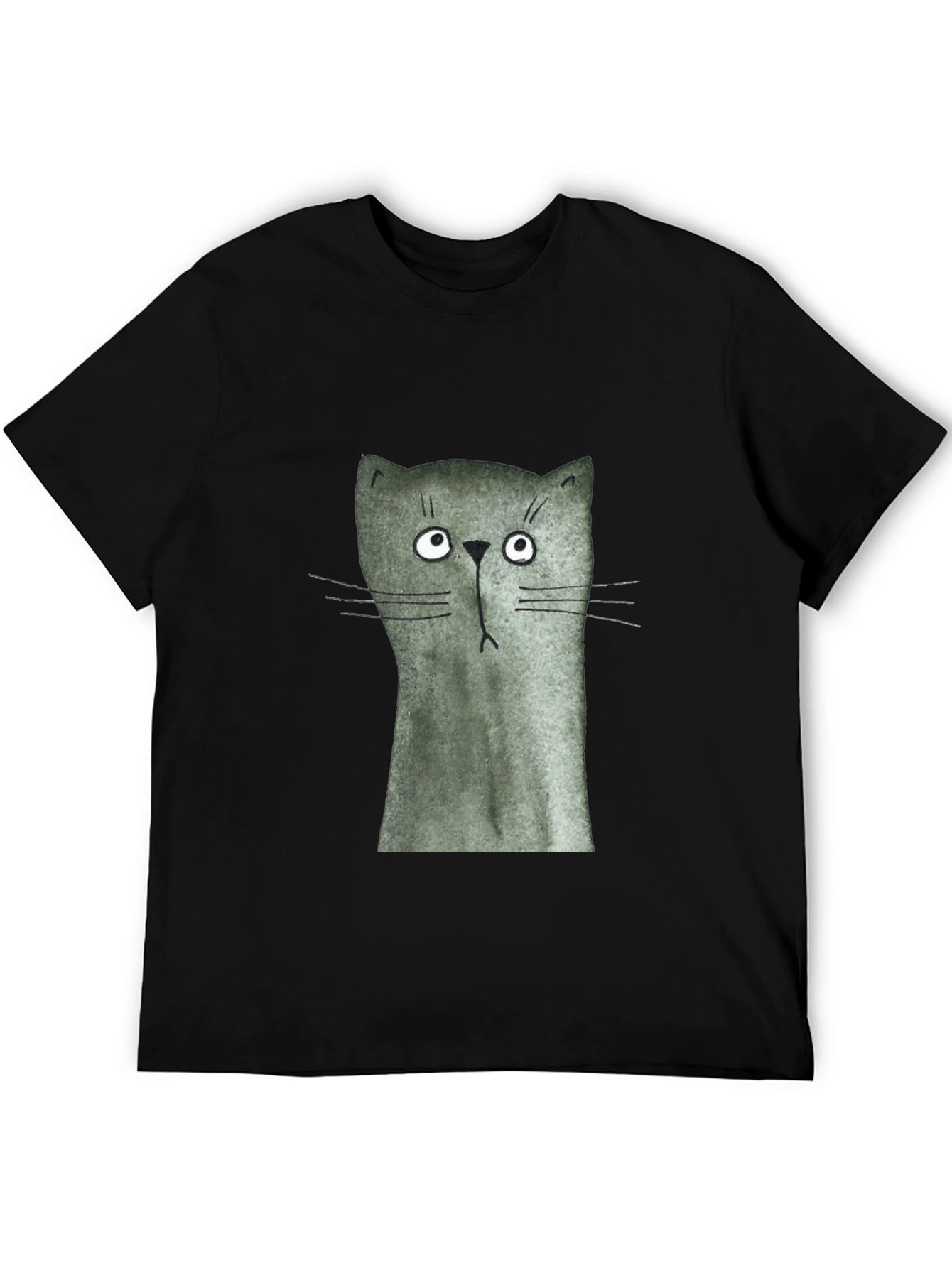 Funny Cat Graphic Print T-Shirt