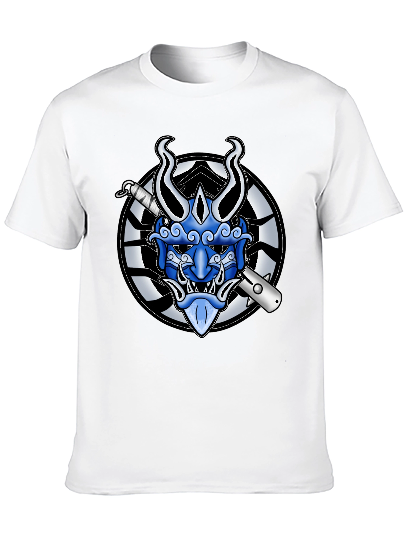 Hannya Mask Graphic Tee - Japanese Demon T-Shirt