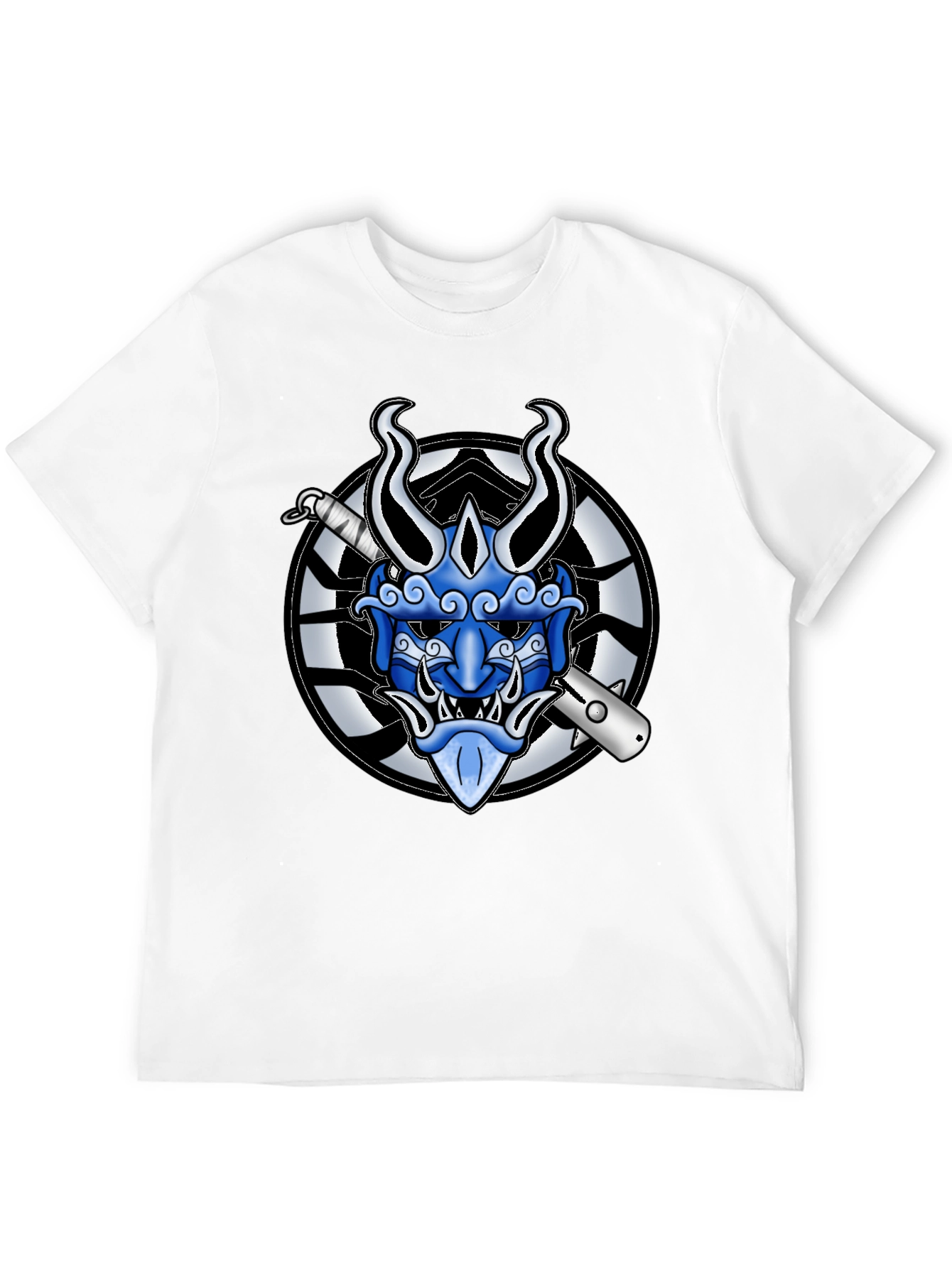 Hannya Mask Graphic Tee - Japanese Demon T-Shirt