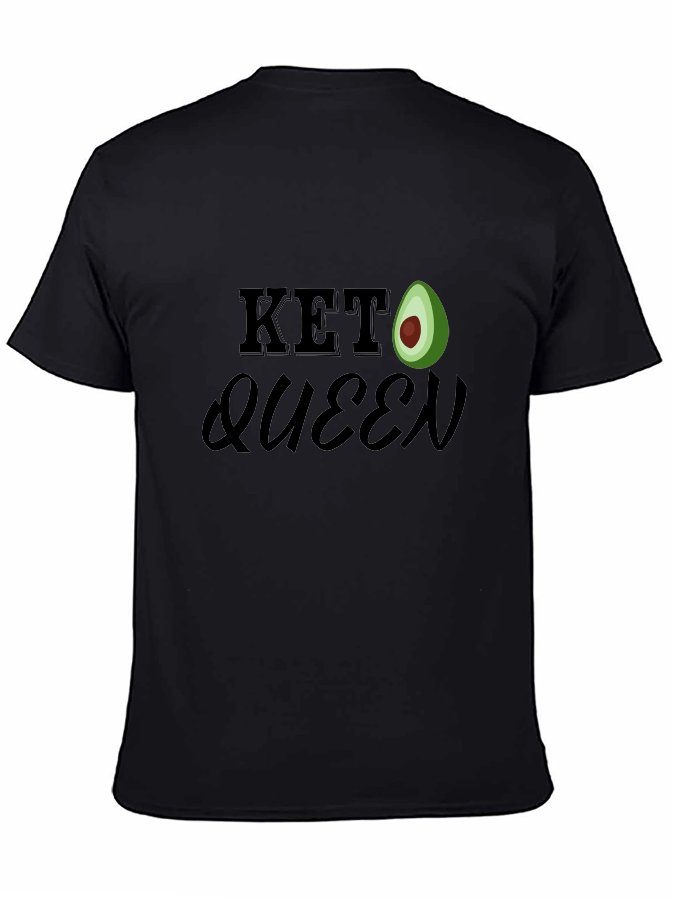 Keto Queen Avocado T-Shirt - Black
