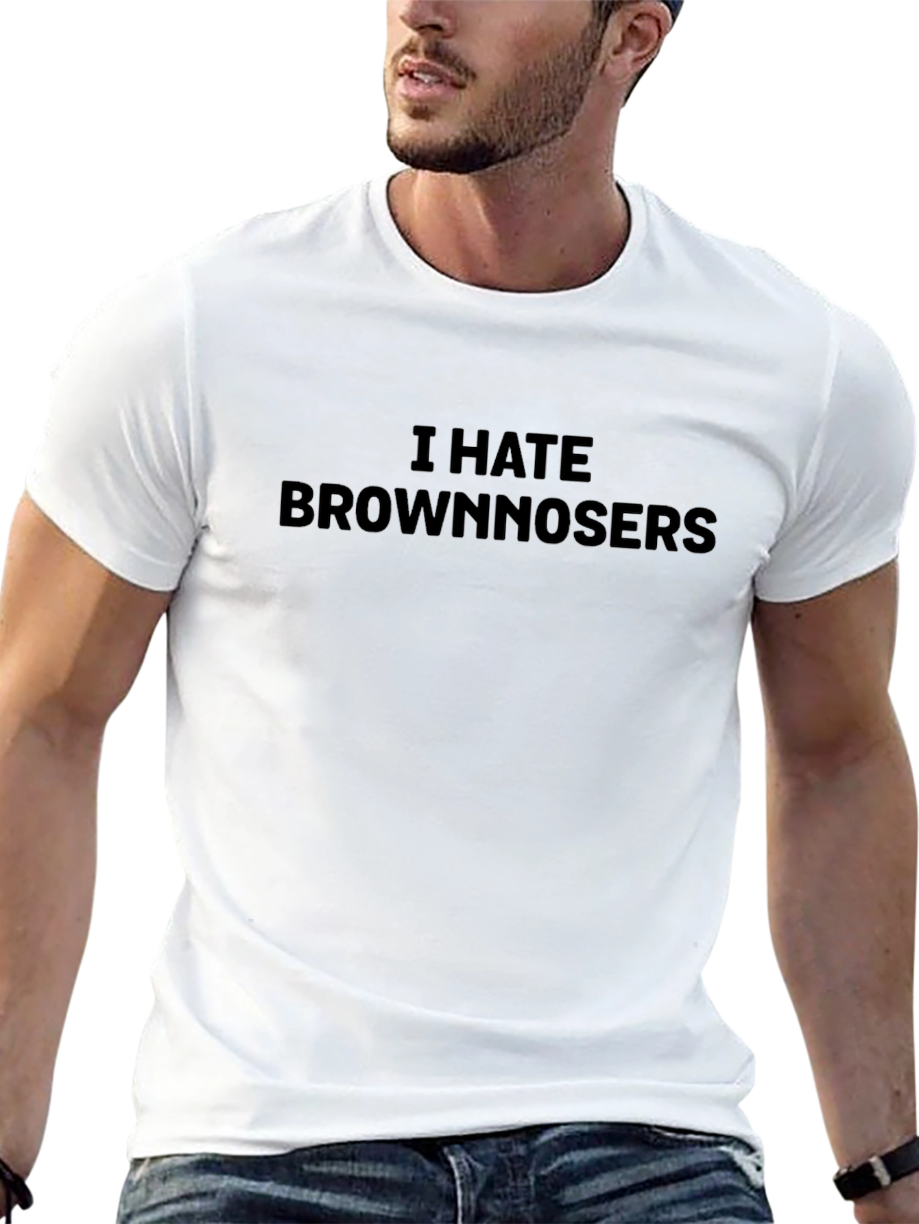 I Hate Brownnosers Graphic Tee - Bold Statement T-Shirt