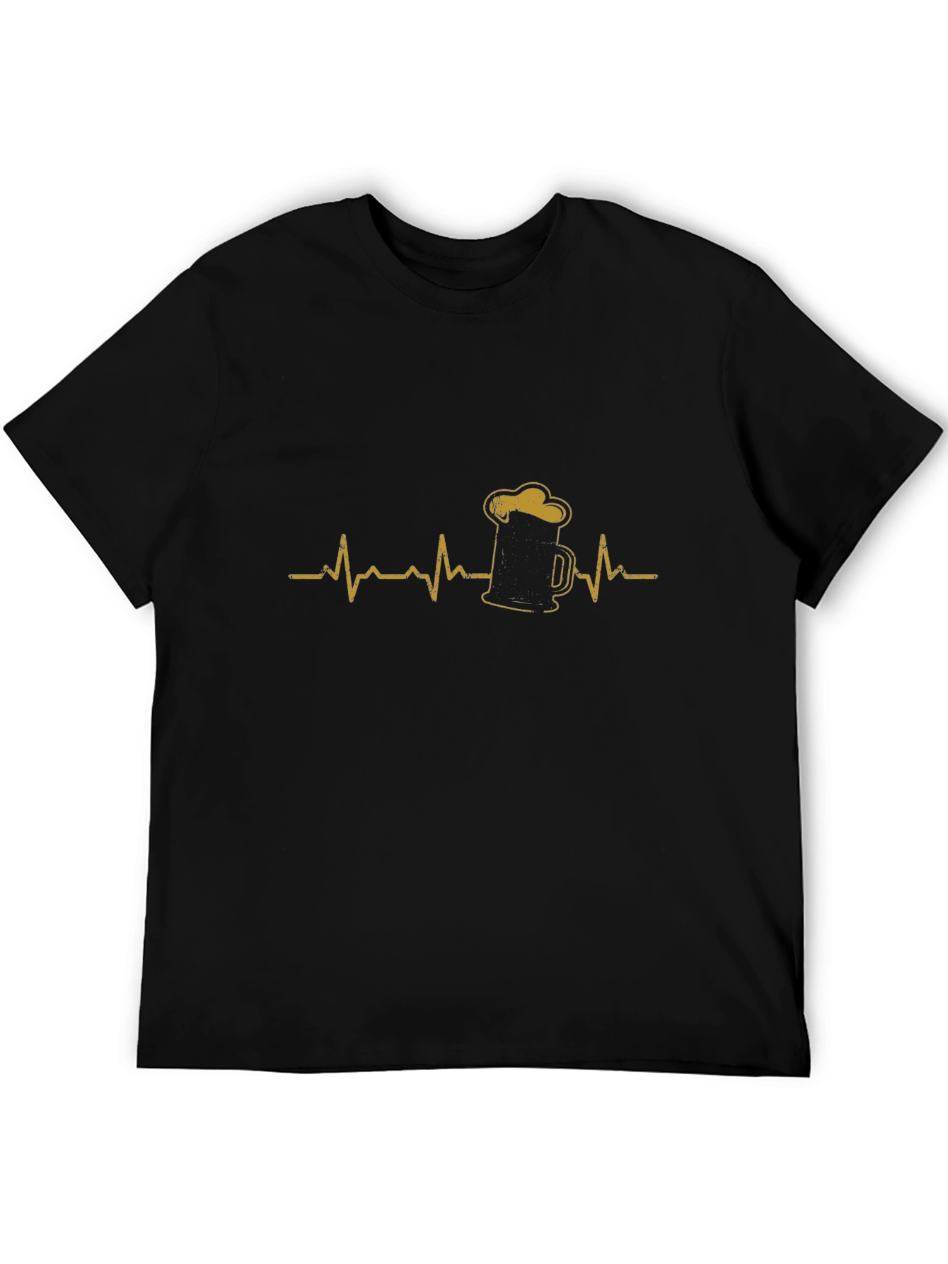 Beer Heartbeat Graphic Tee - Soft Cotton Blend