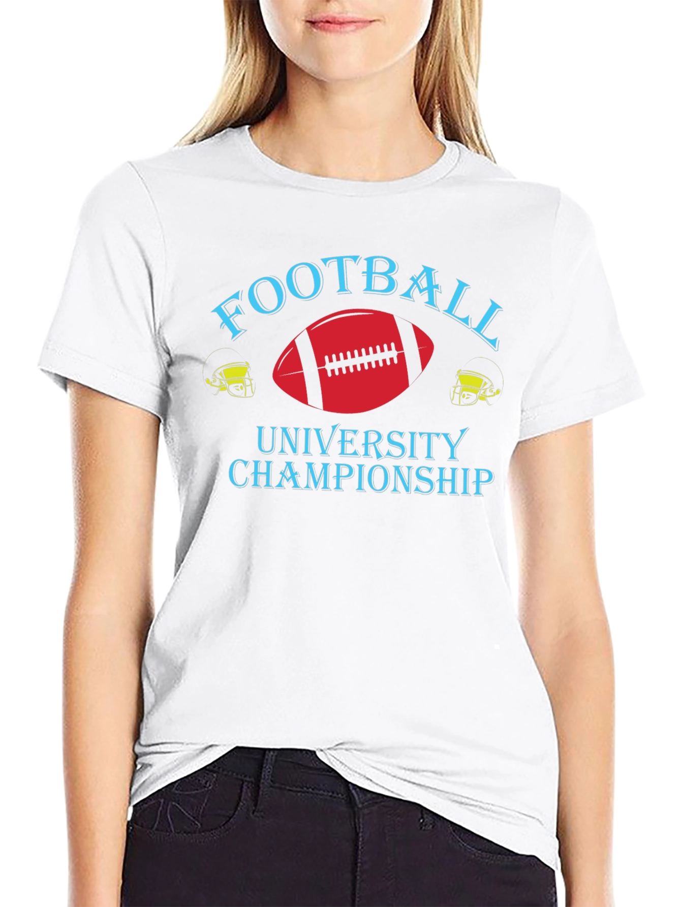 Football University Championship Graphic T-Shirt