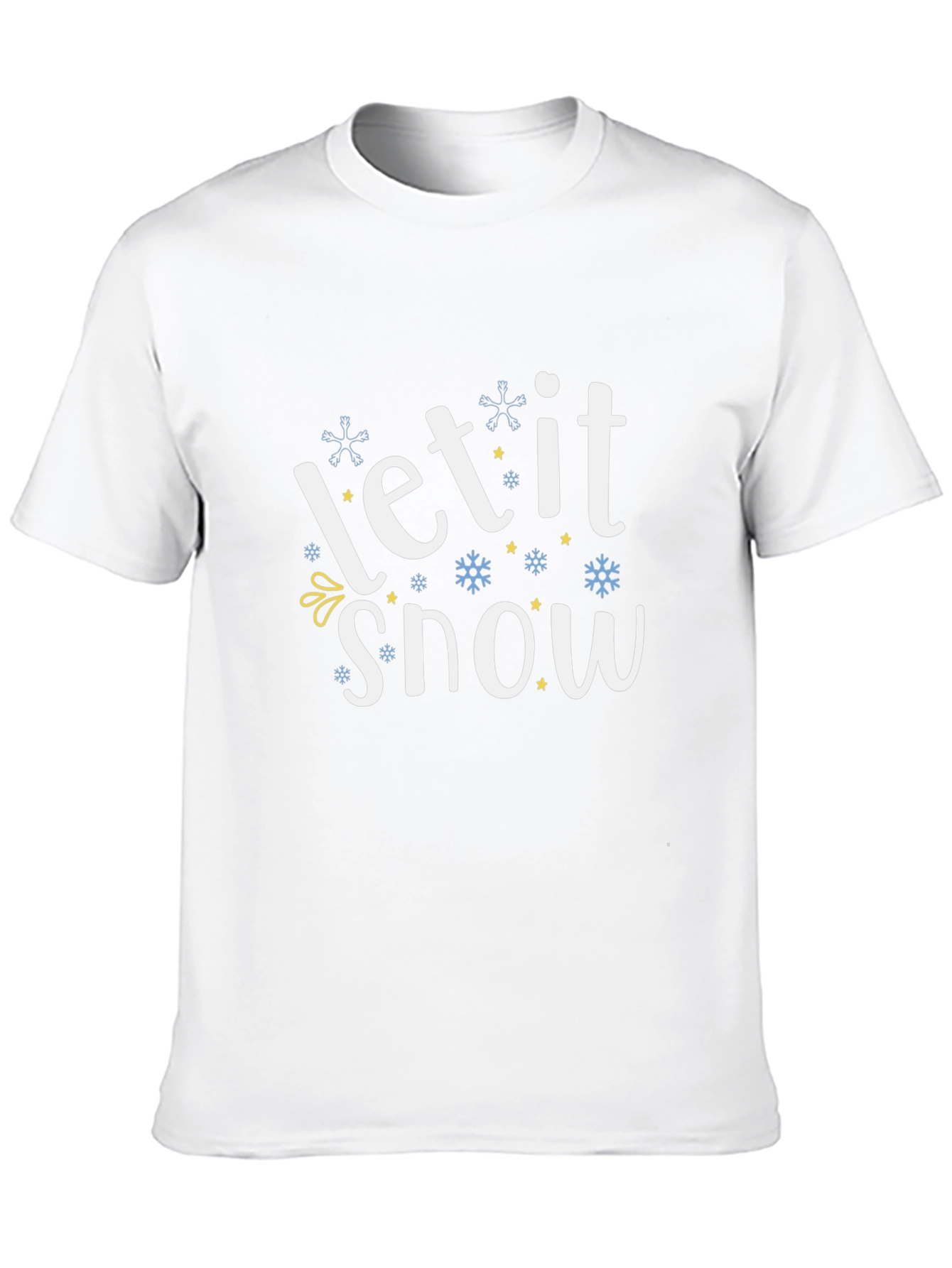 Let It Snow Black T-Shirt