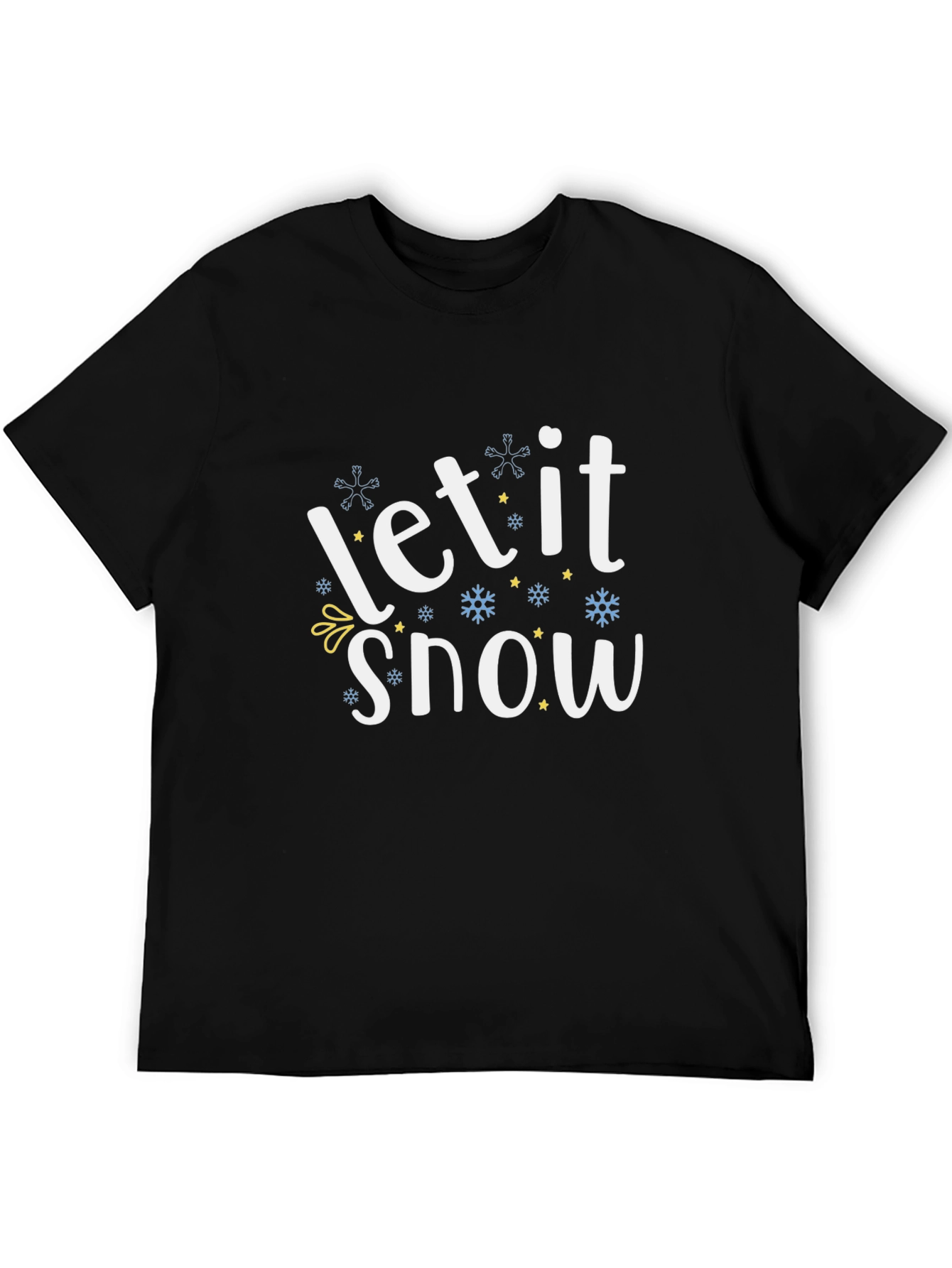 Let It Snow Black T-Shirt
