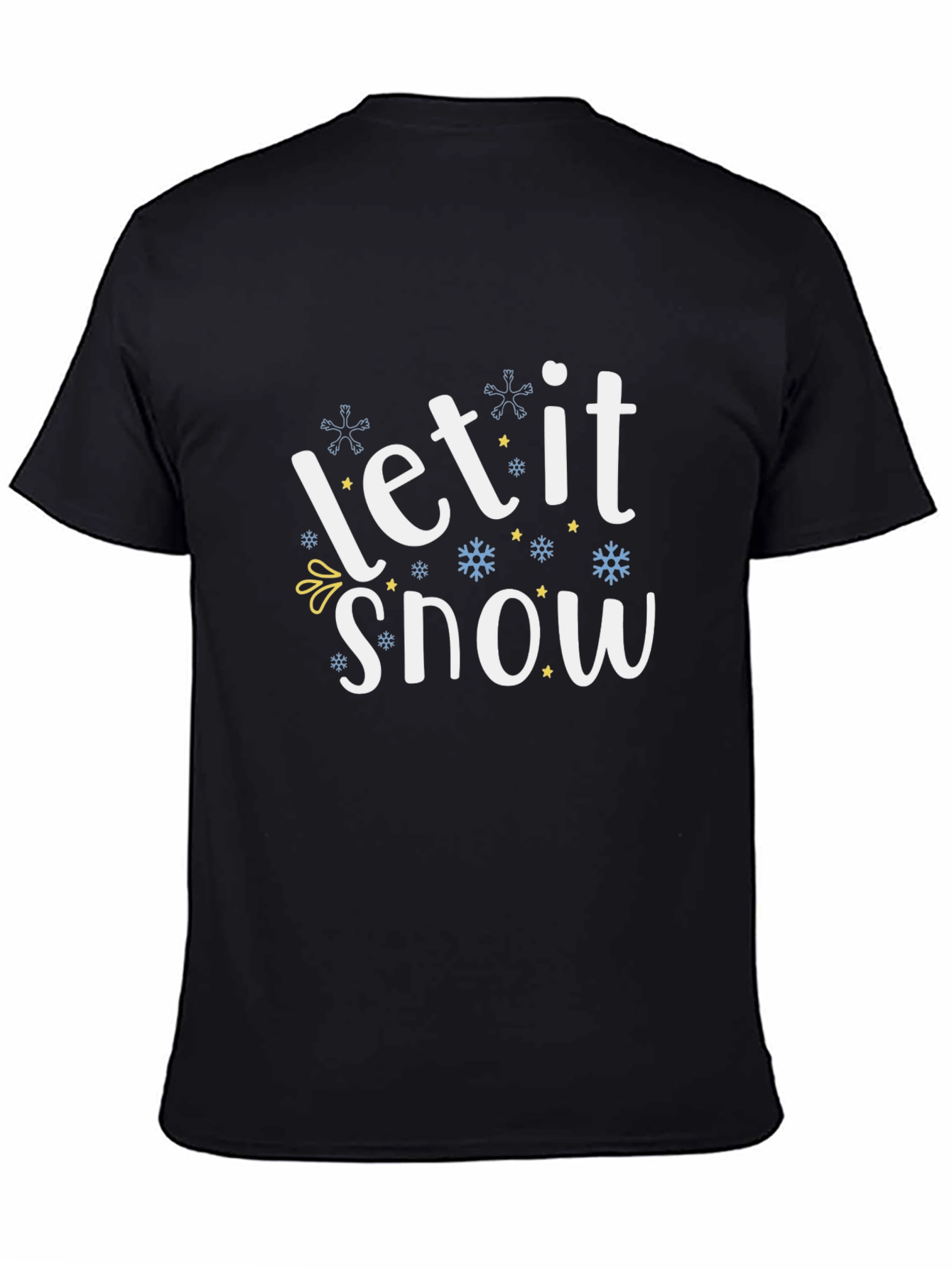 Let It Snow Black T-Shirt