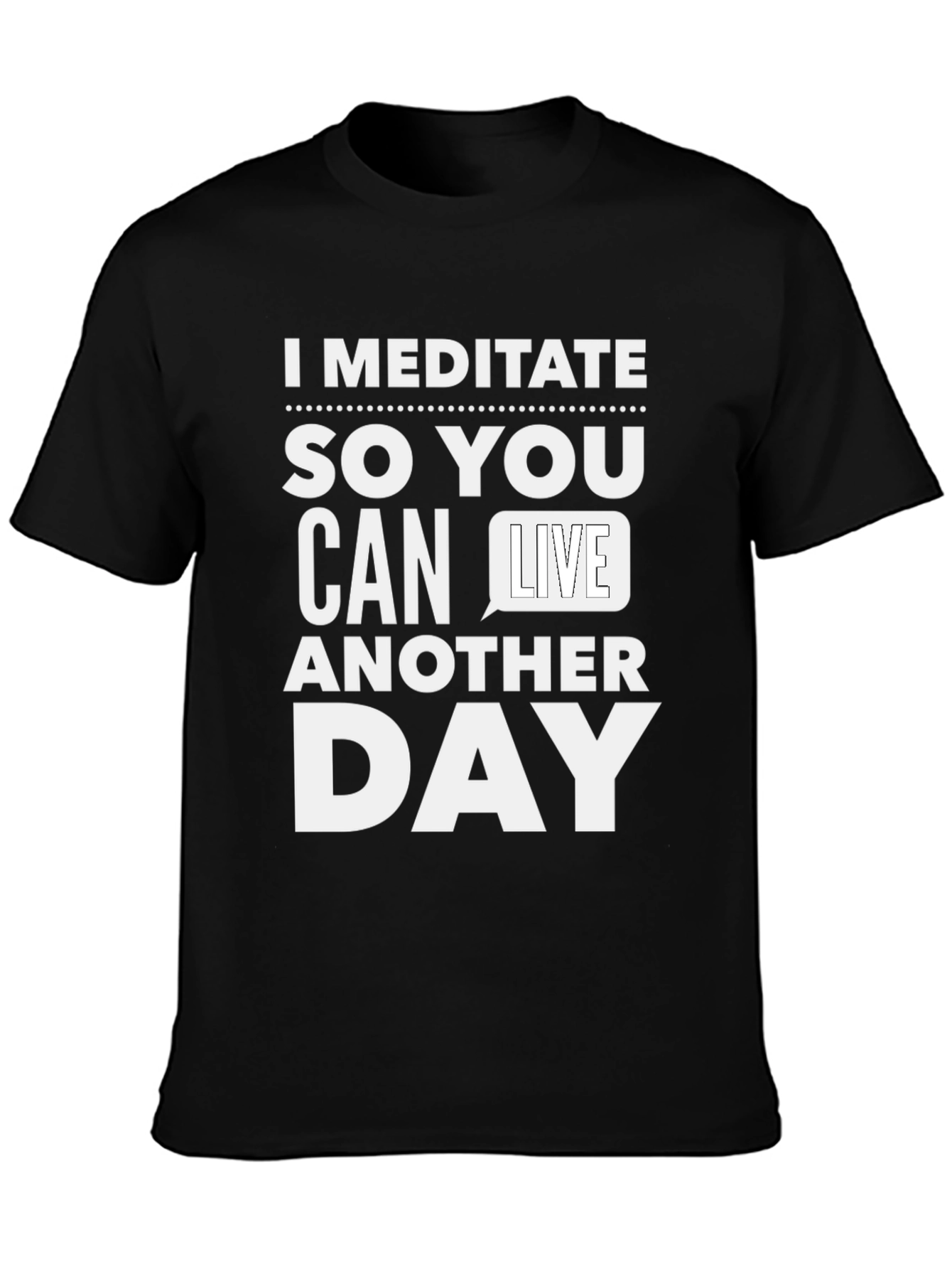 Meditate Graphic Tee - Funny Sarcastic T-Shirt