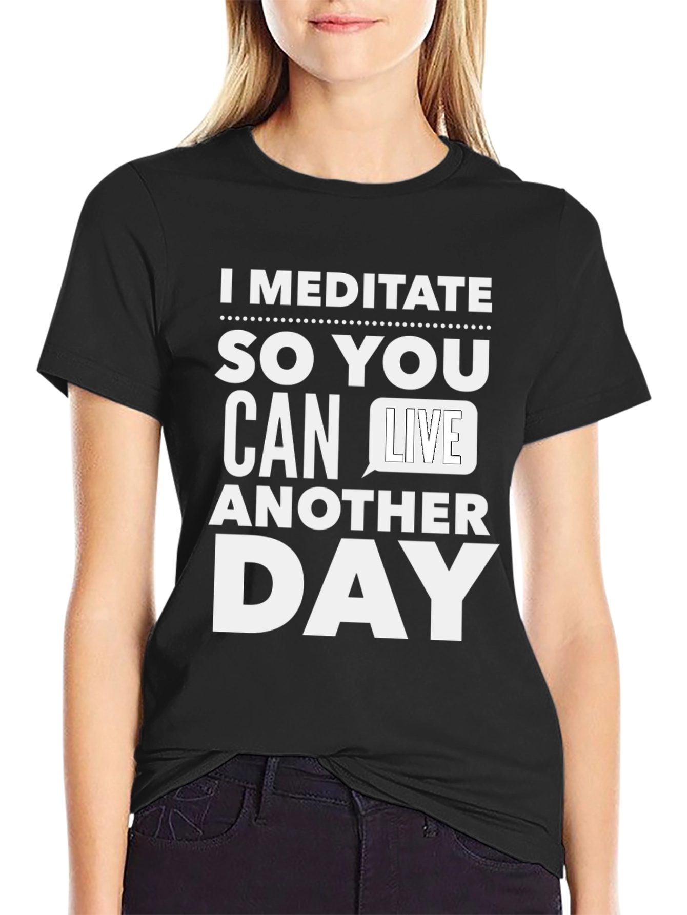 Meditate Graphic Tee - Funny Sarcastic T-Shirt