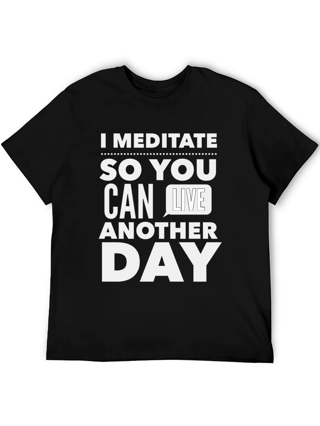 Meditate Graphic Tee - Funny Sarcastic T-Shirt