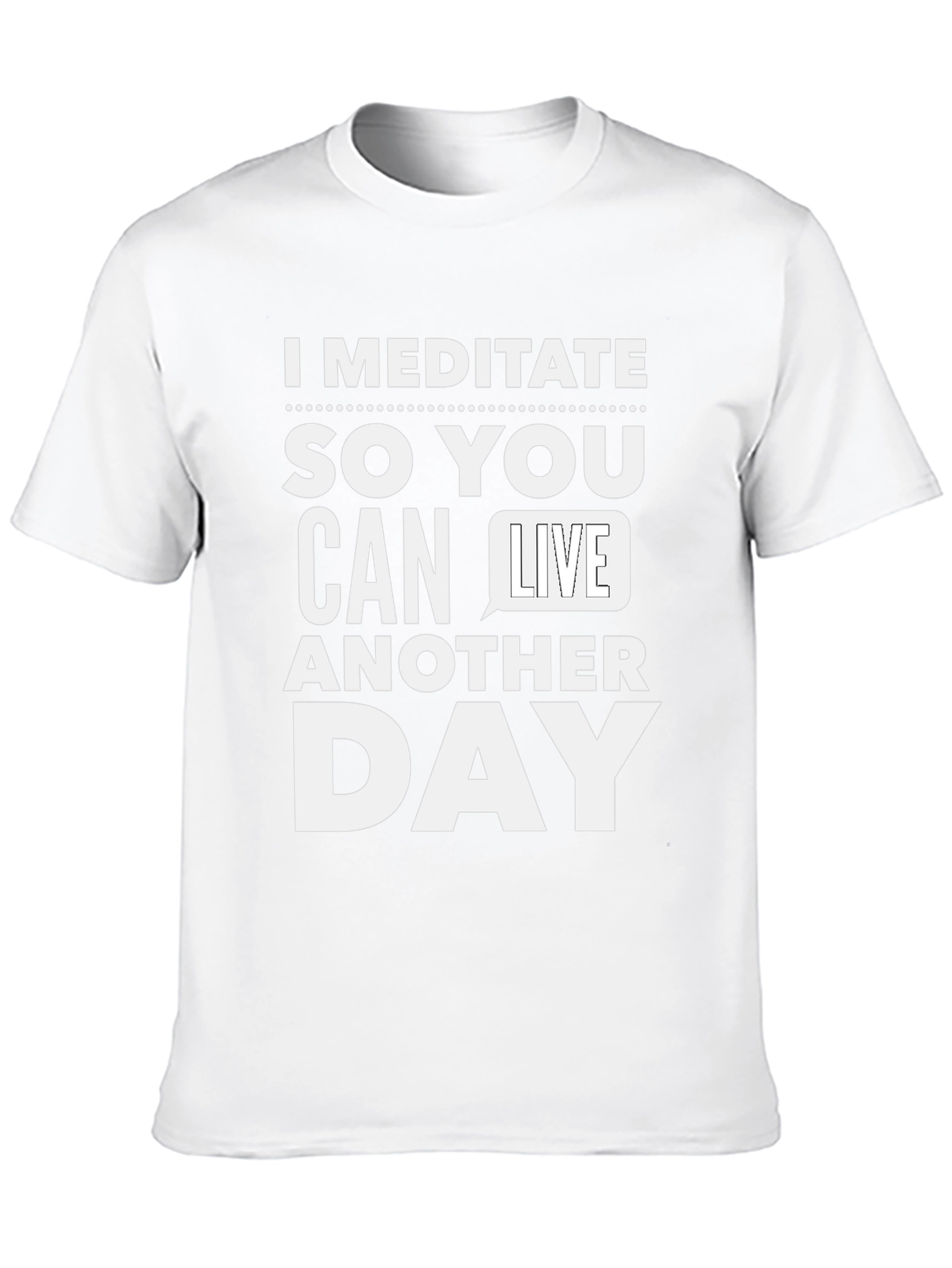 Meditate Graphic Tee - Funny Sarcastic T-Shirt