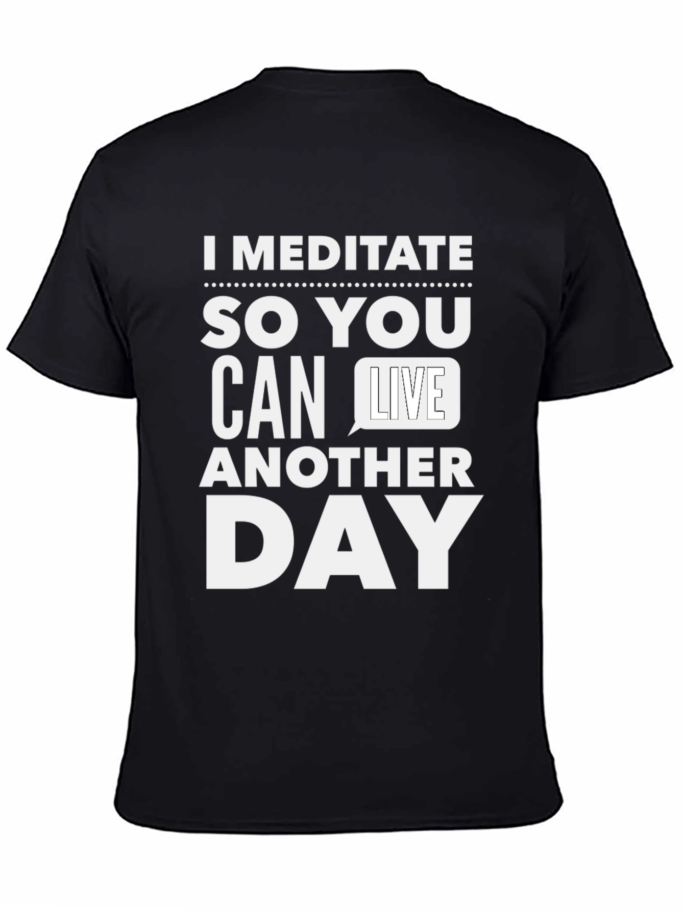Meditate Graphic Tee - Funny Sarcastic T-Shirt
