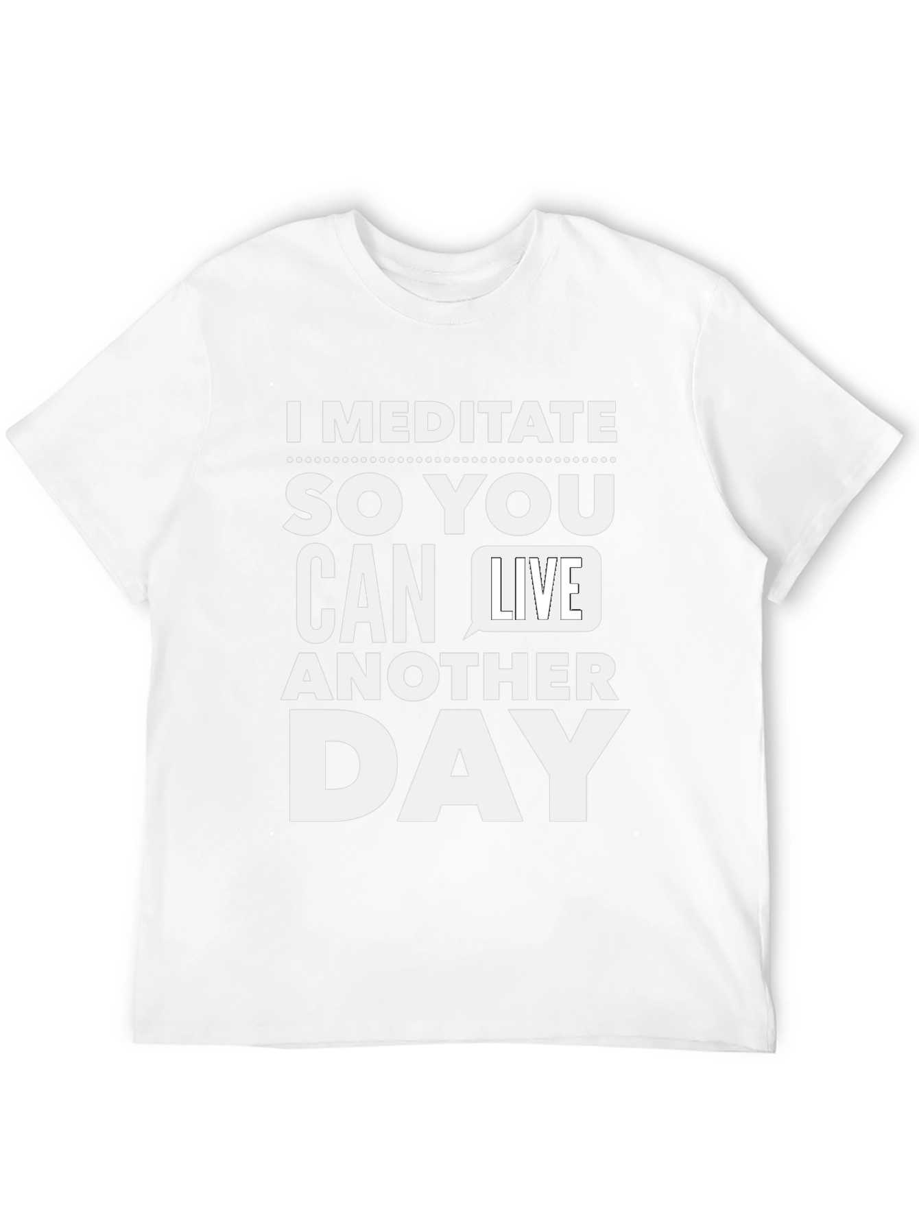 Meditate Graphic Tee - Funny Sarcastic T-Shirt
