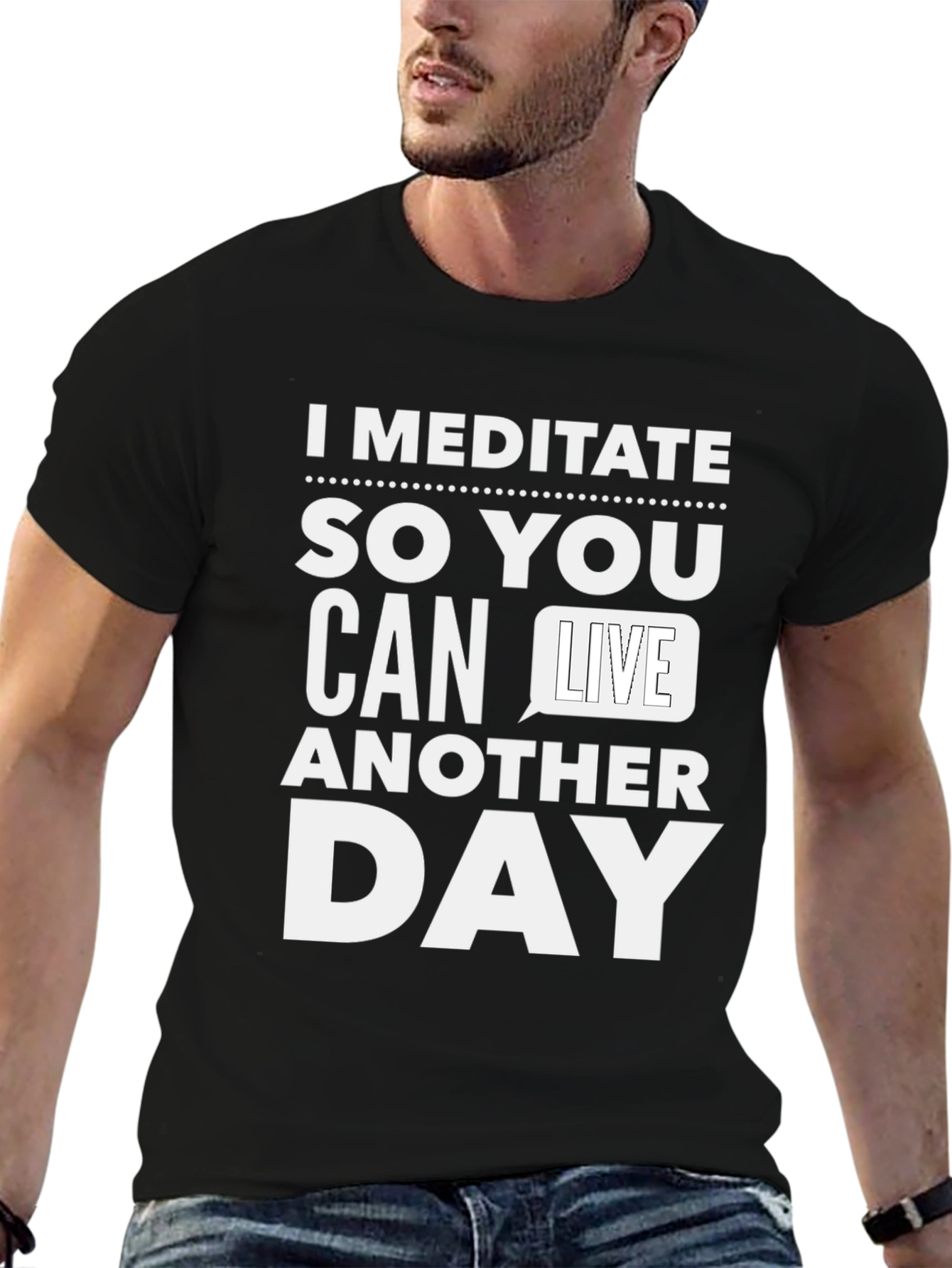 Meditate Graphic Tee - Funny Sarcastic T-Shirt