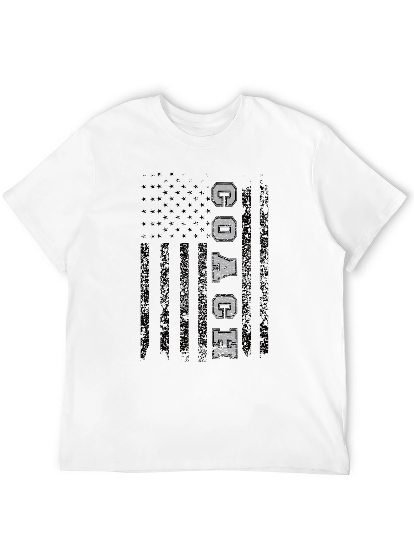 Distressed American Flag COACH T-Shirt
