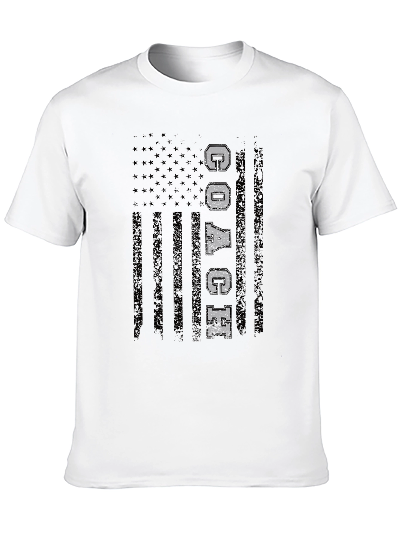 Distressed American Flag COACH T-Shirt