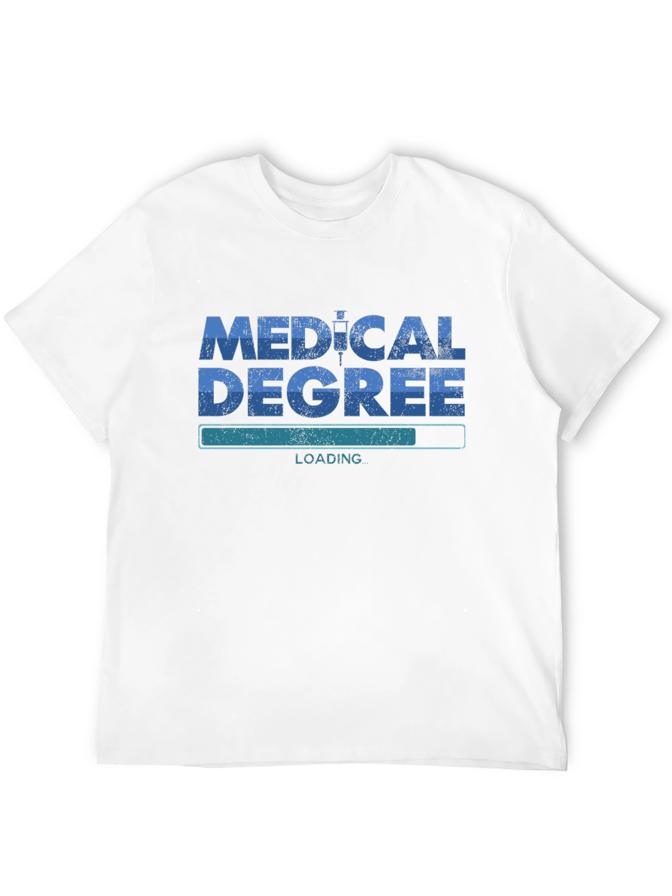 Medical Degree Loading Black Graphic Tee