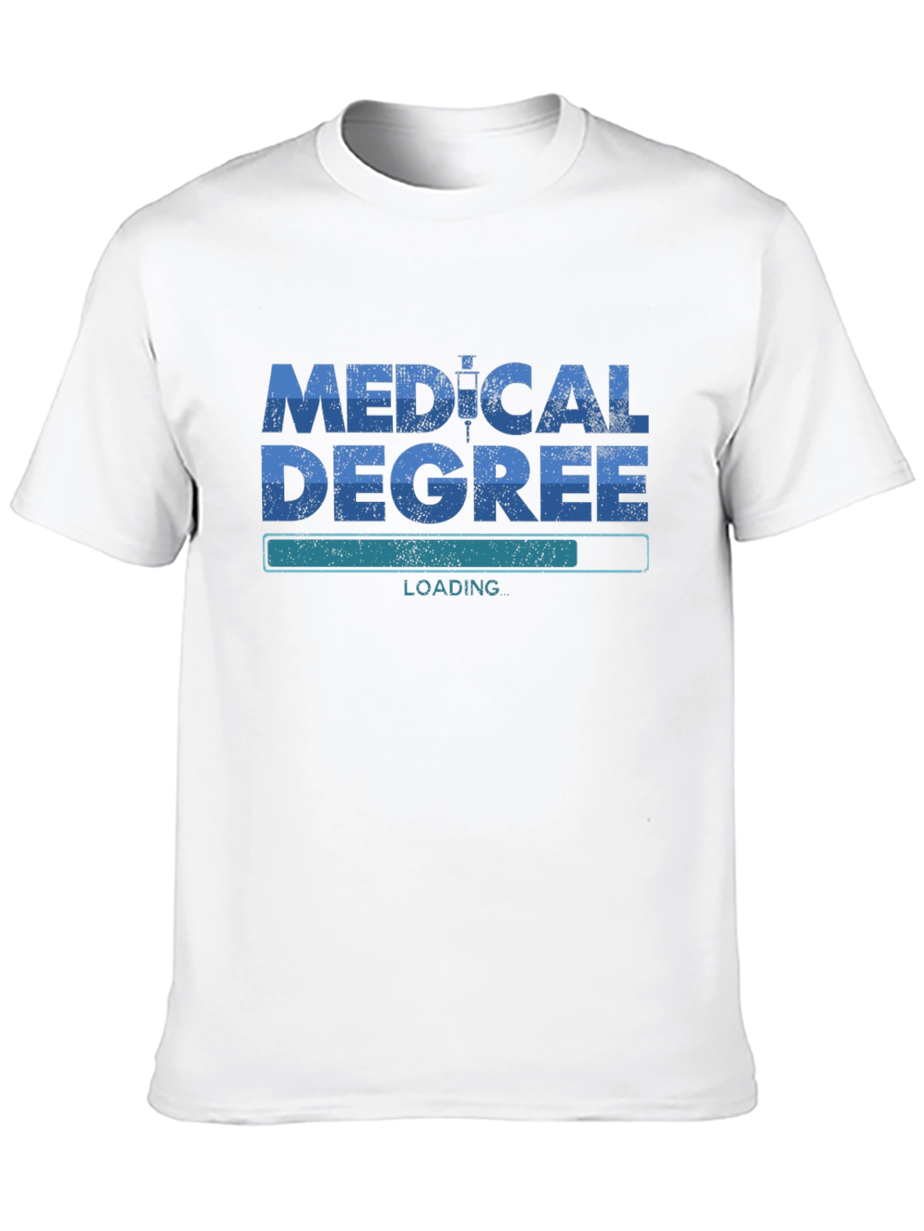 Medical Degree Loading Black Graphic Tee