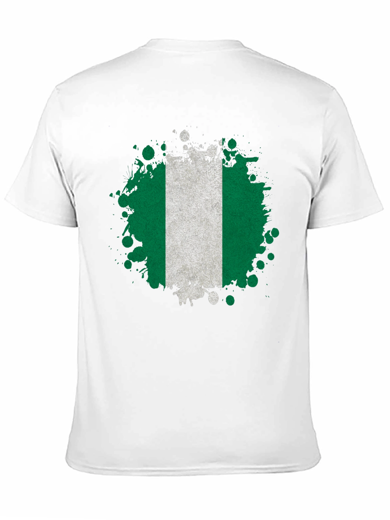Nigeria Flag Splatter T-Shirt